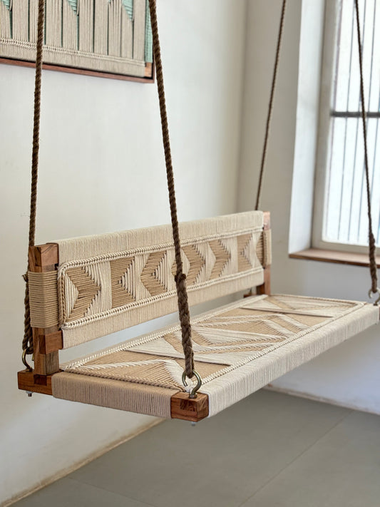 Woven Swing with Backrest