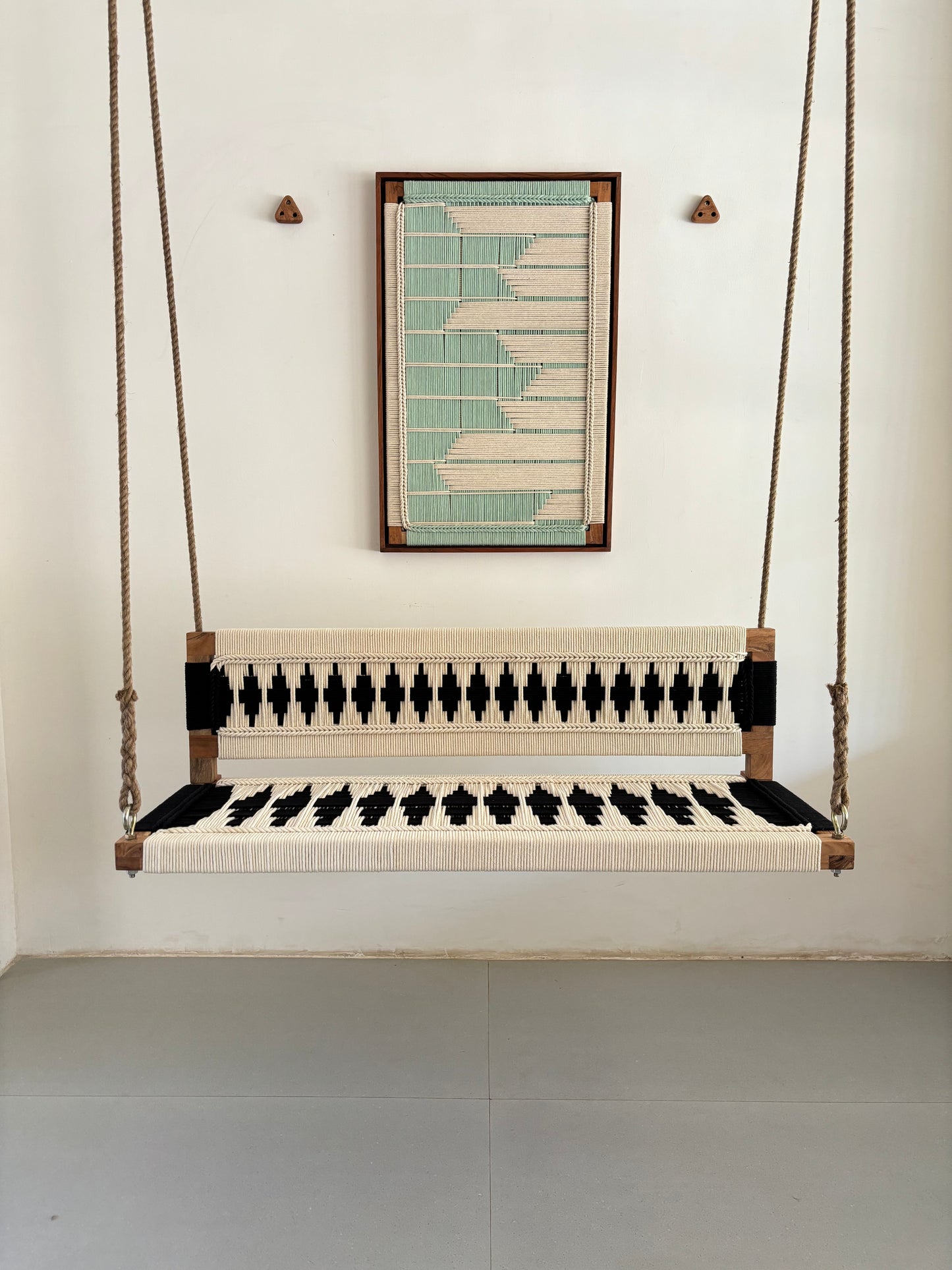 Woven Swing with Backrest armrest - Megha