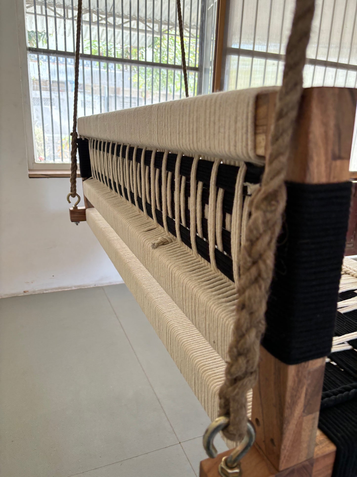 Woven Swing with Backrest armrest - Megha
