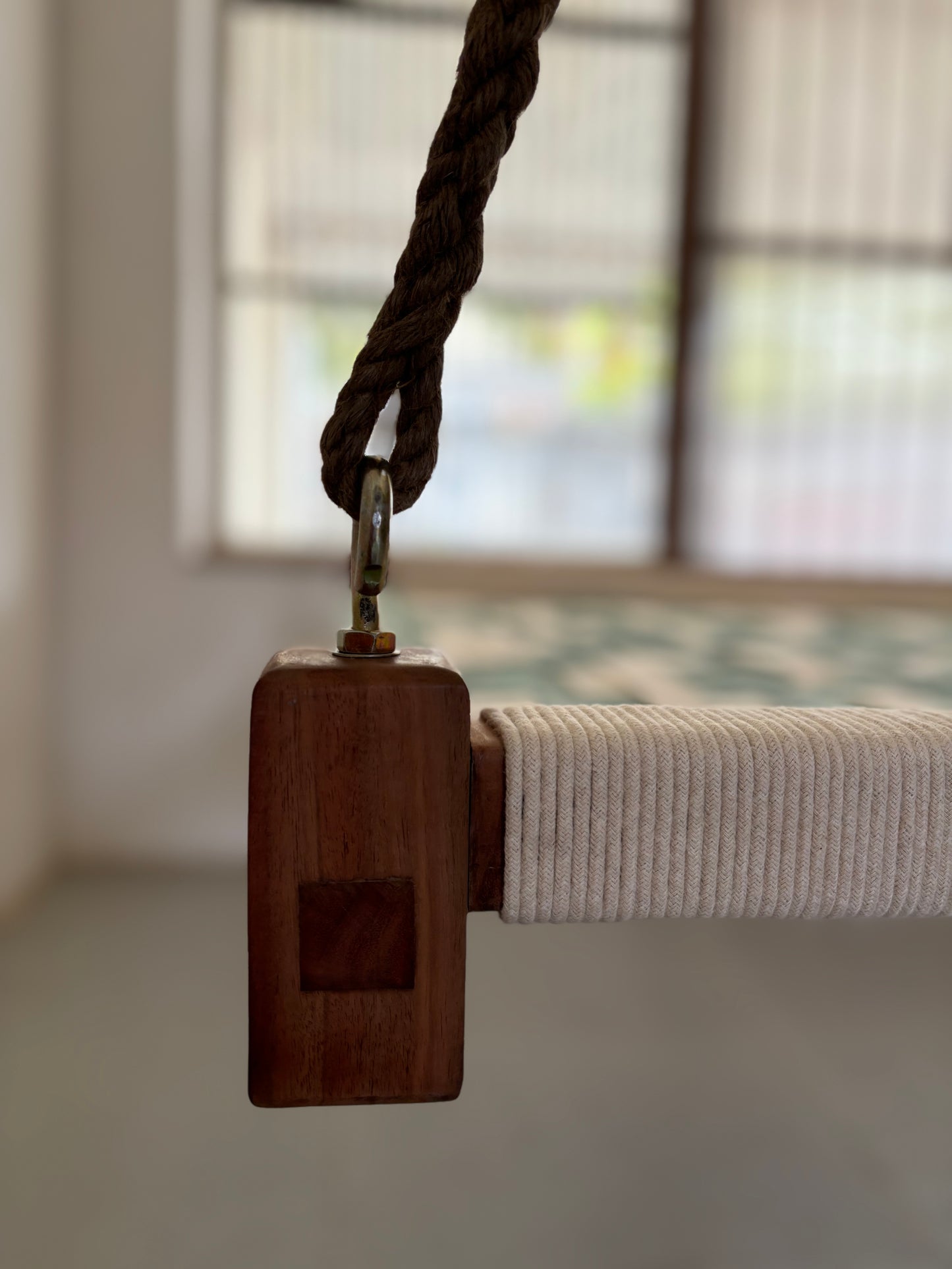 Charpai Swing - White Green 4 x 4 Feet