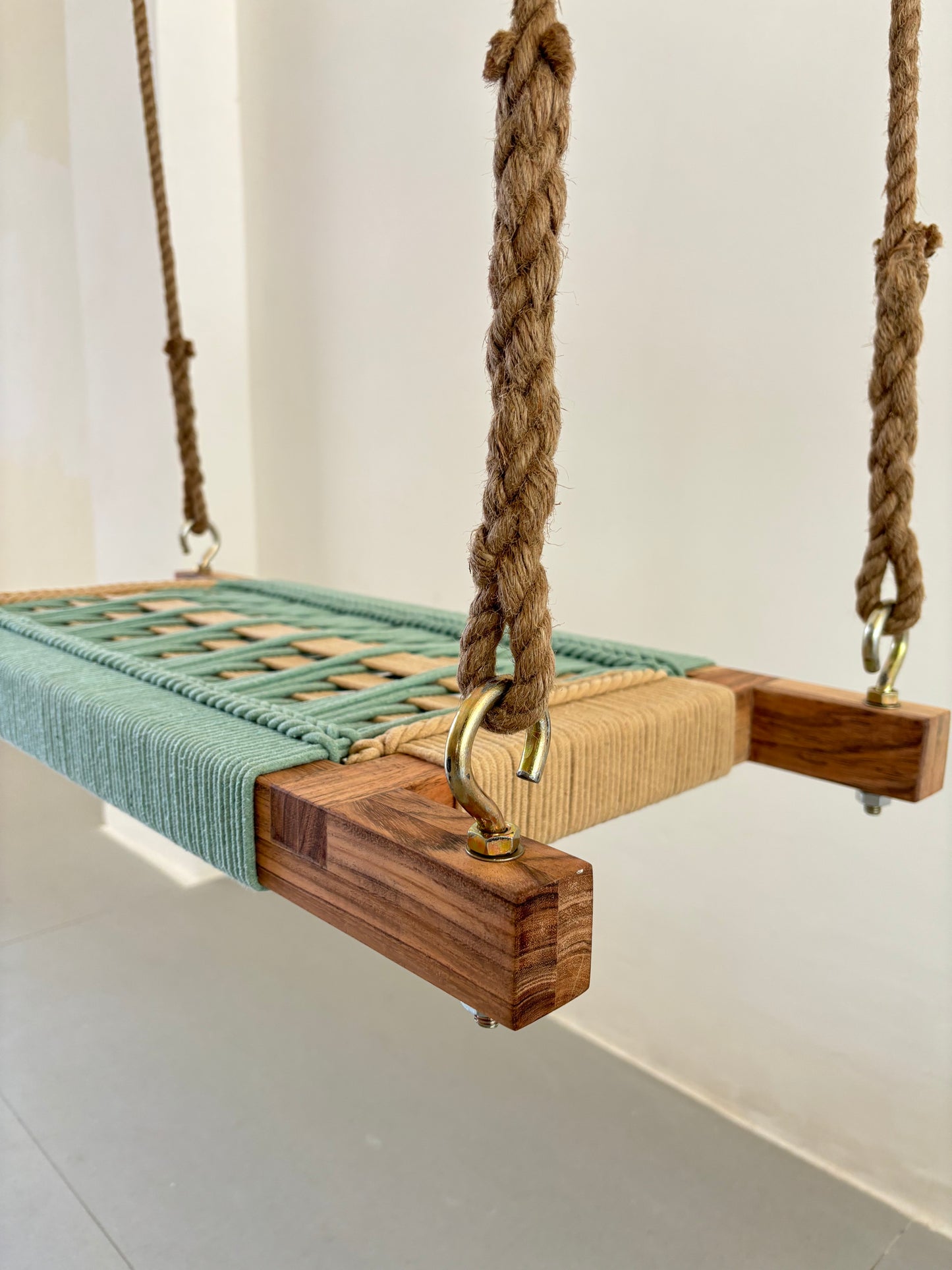 Single seater swing - Green beige