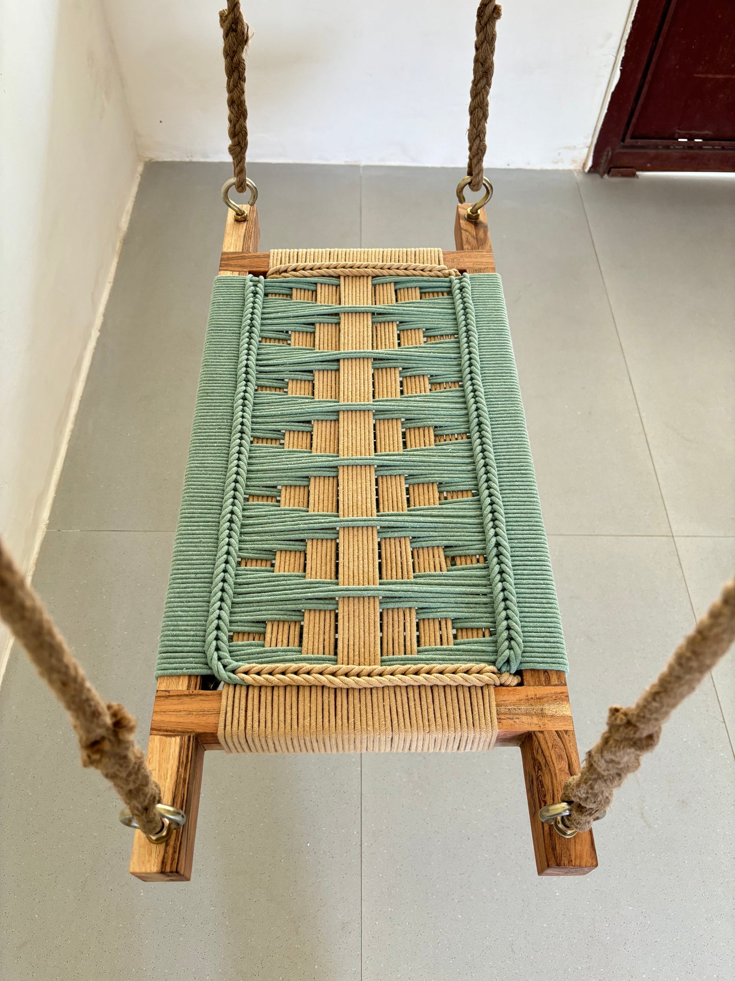 Single seater swing - Green beige