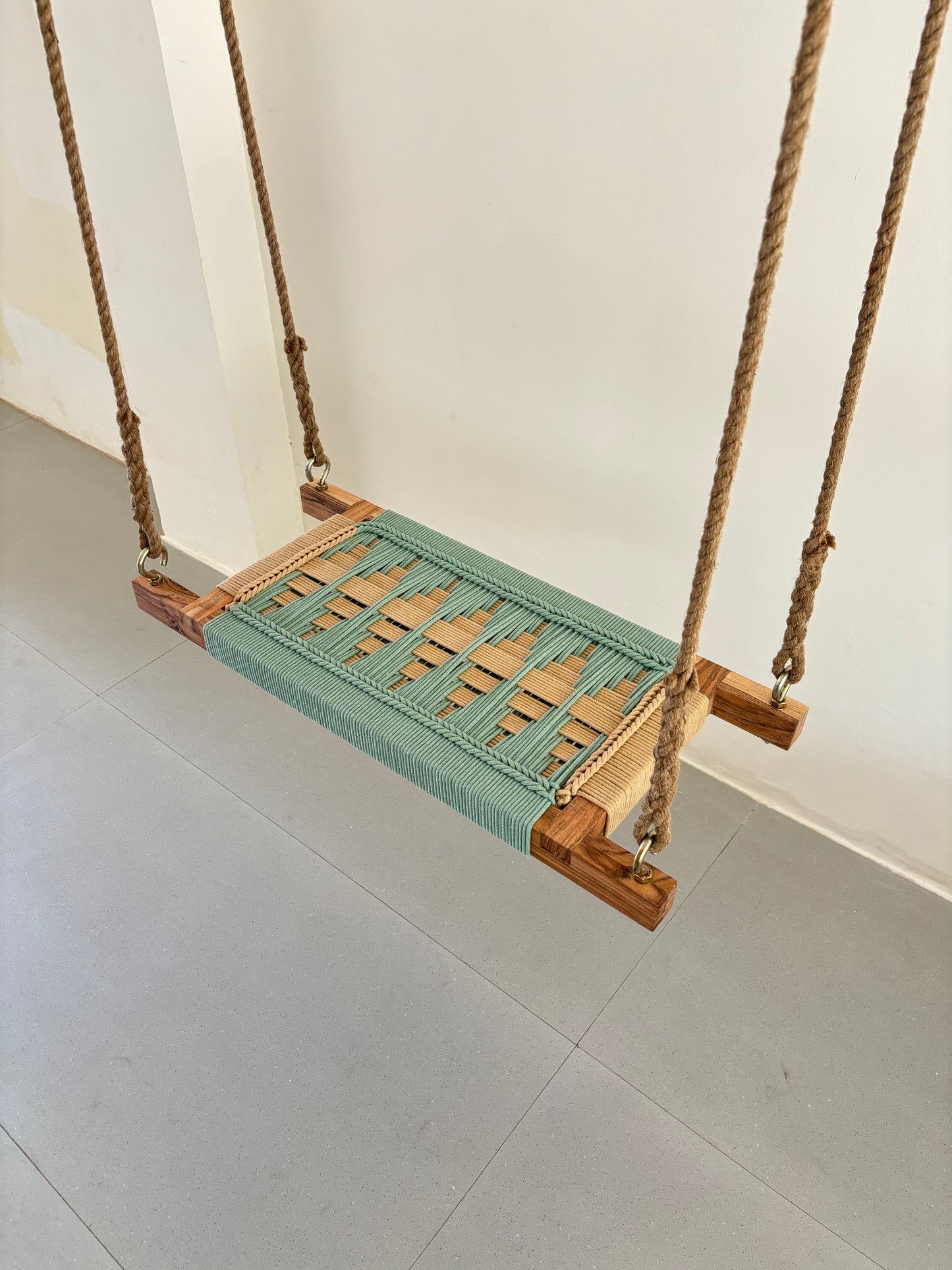 Single seater swing - Green beige