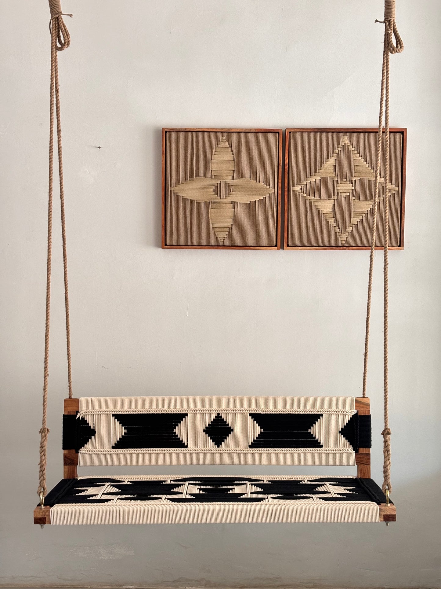 Woven Swing with Backrest