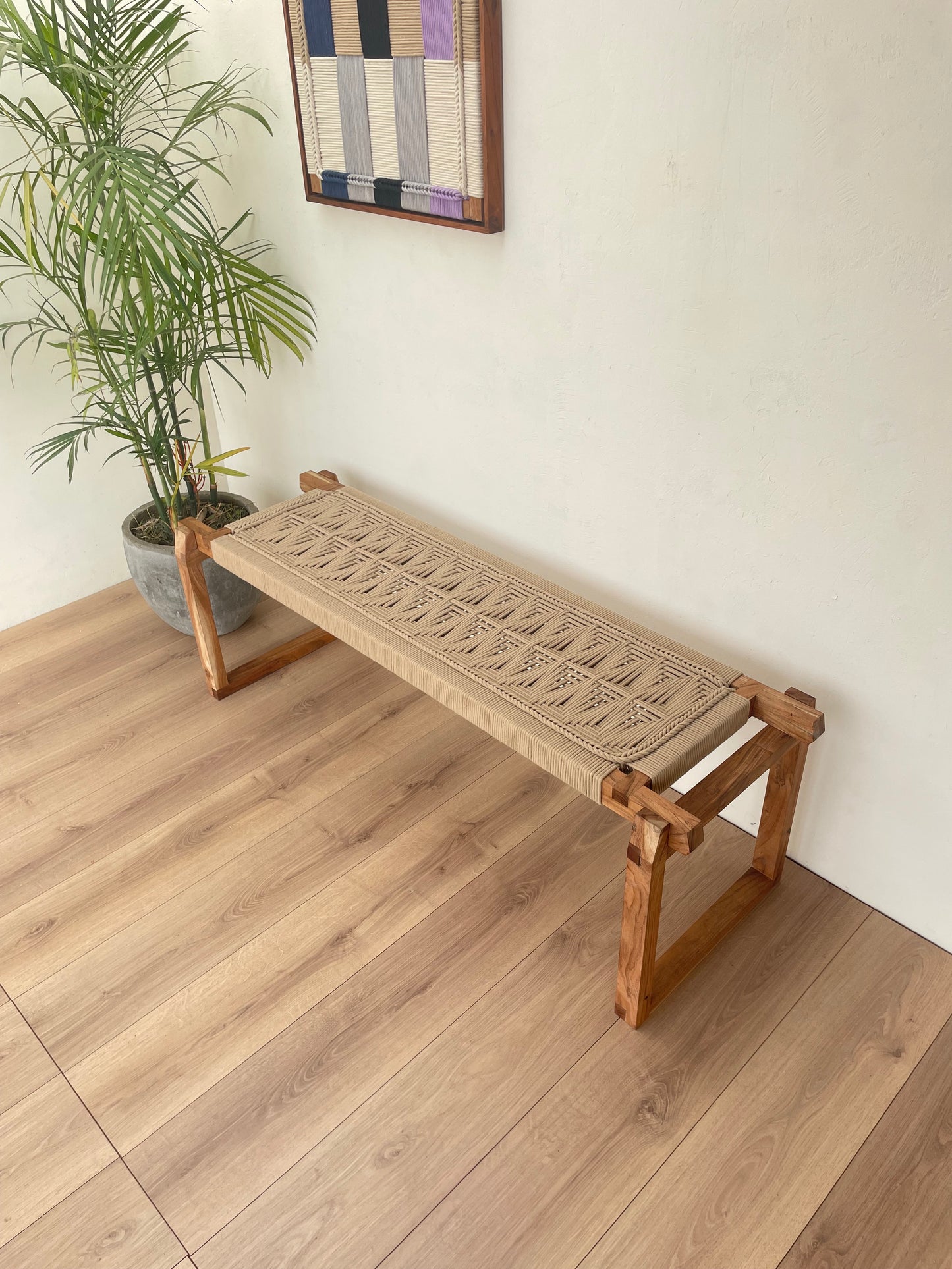 Hallway Bench - All Beige