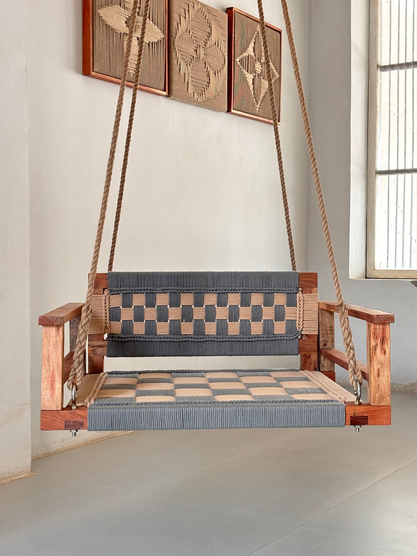 One Seater Armrest Backrest Swing
