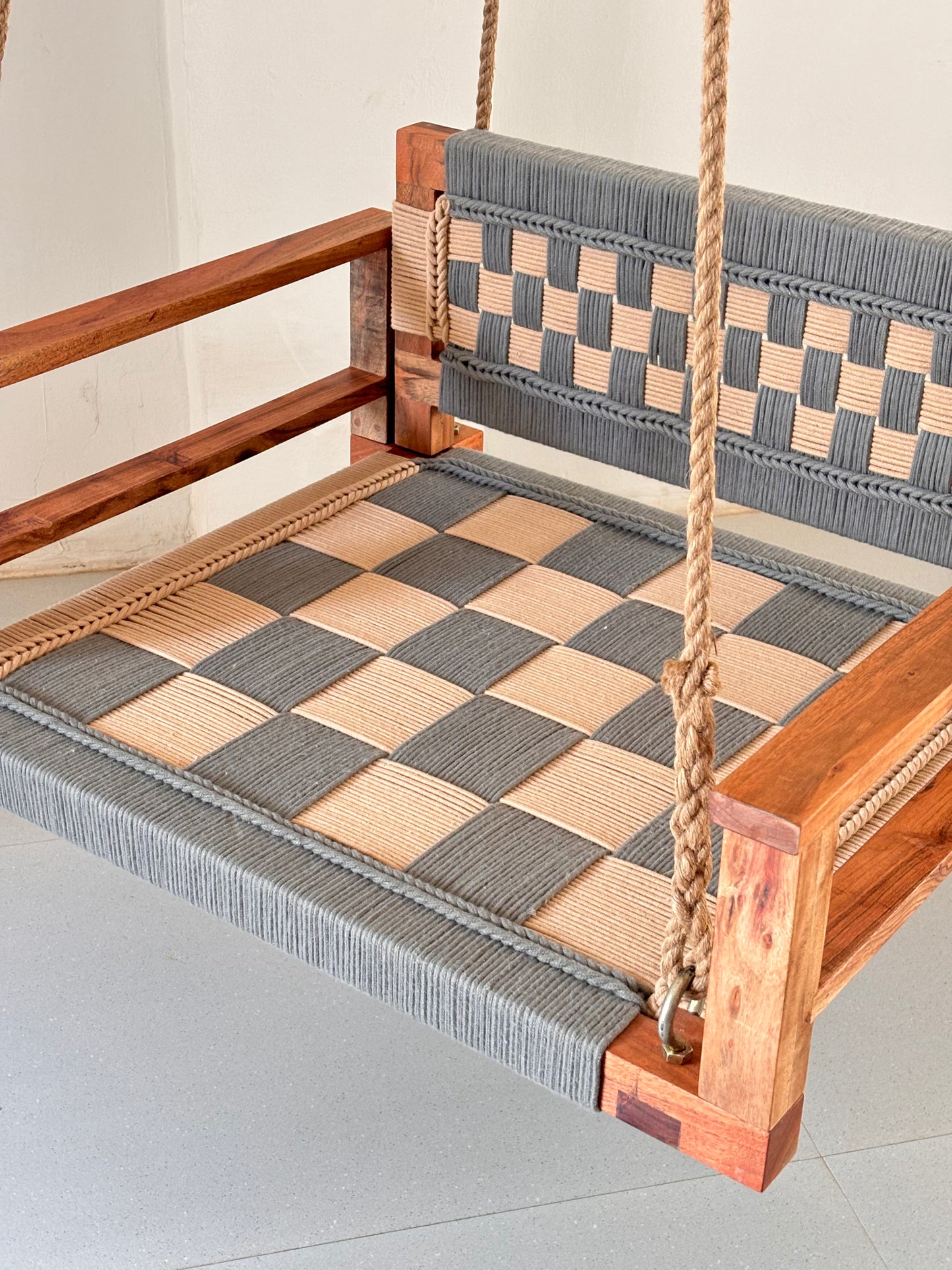 One Seater Armrest Backrest Swing