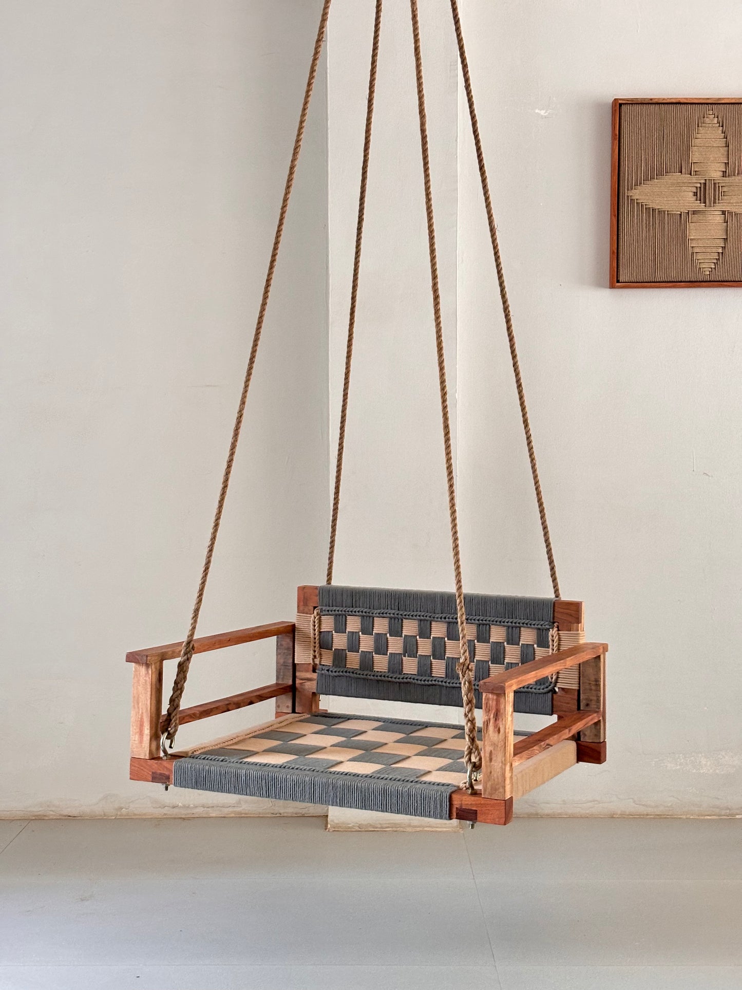 One Seater Armrest Backrest Swing
