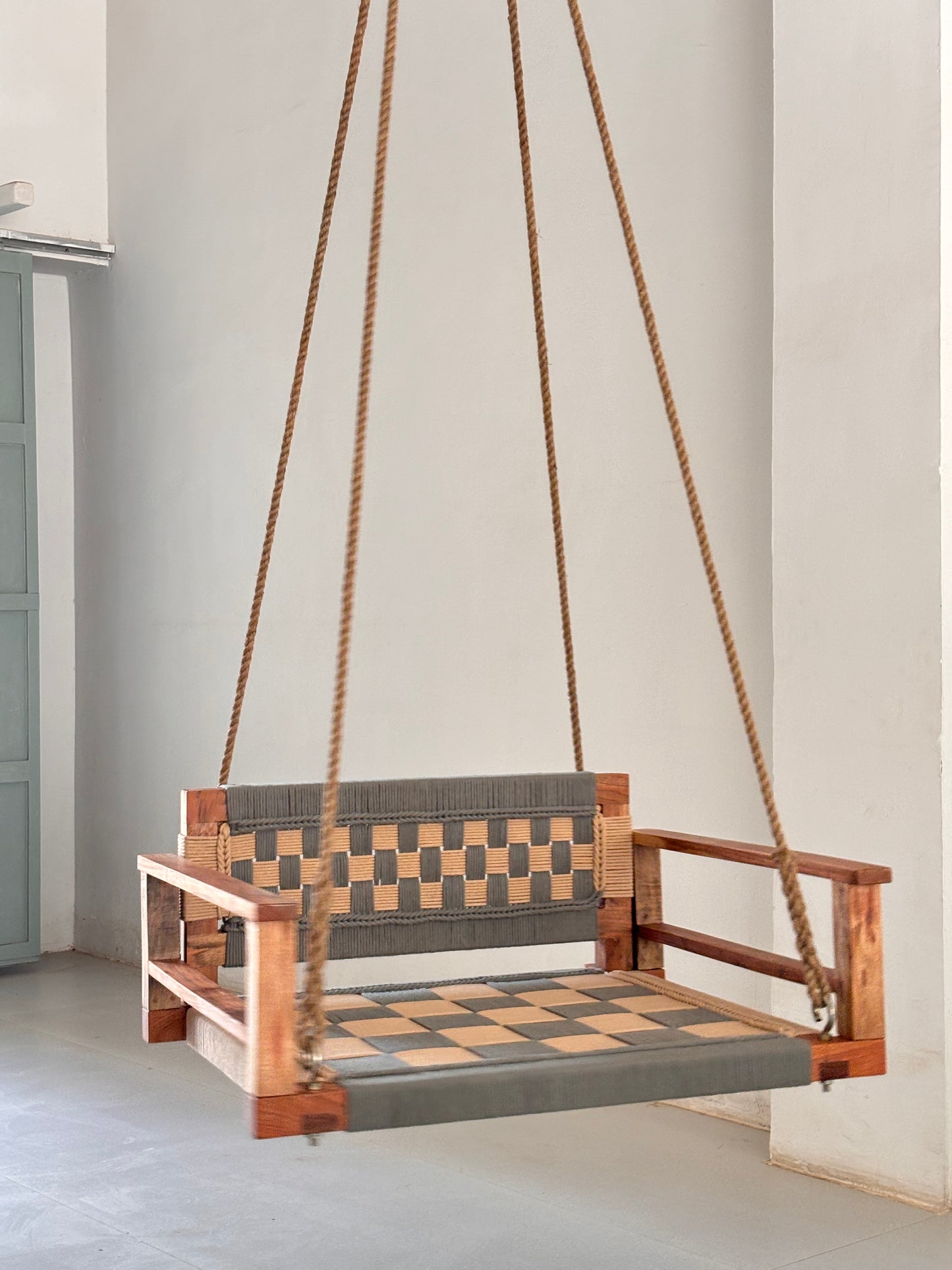 One Seater Armrest Backrest Swing