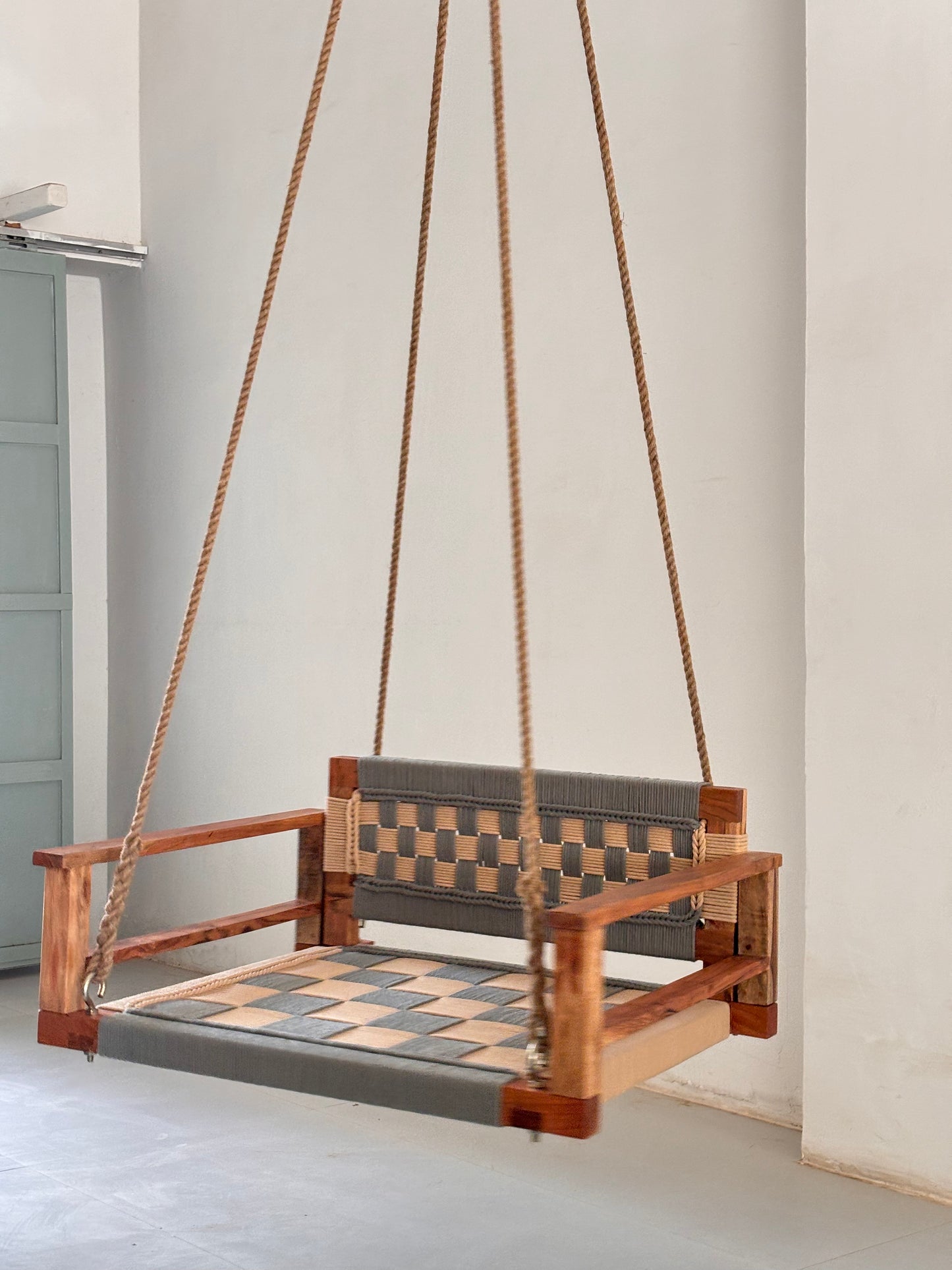 One Seater Armrest Backrest Swing