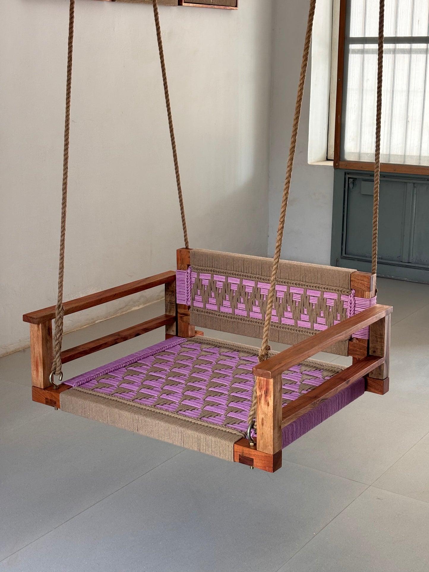Single Seater Armrest Backrest Swing