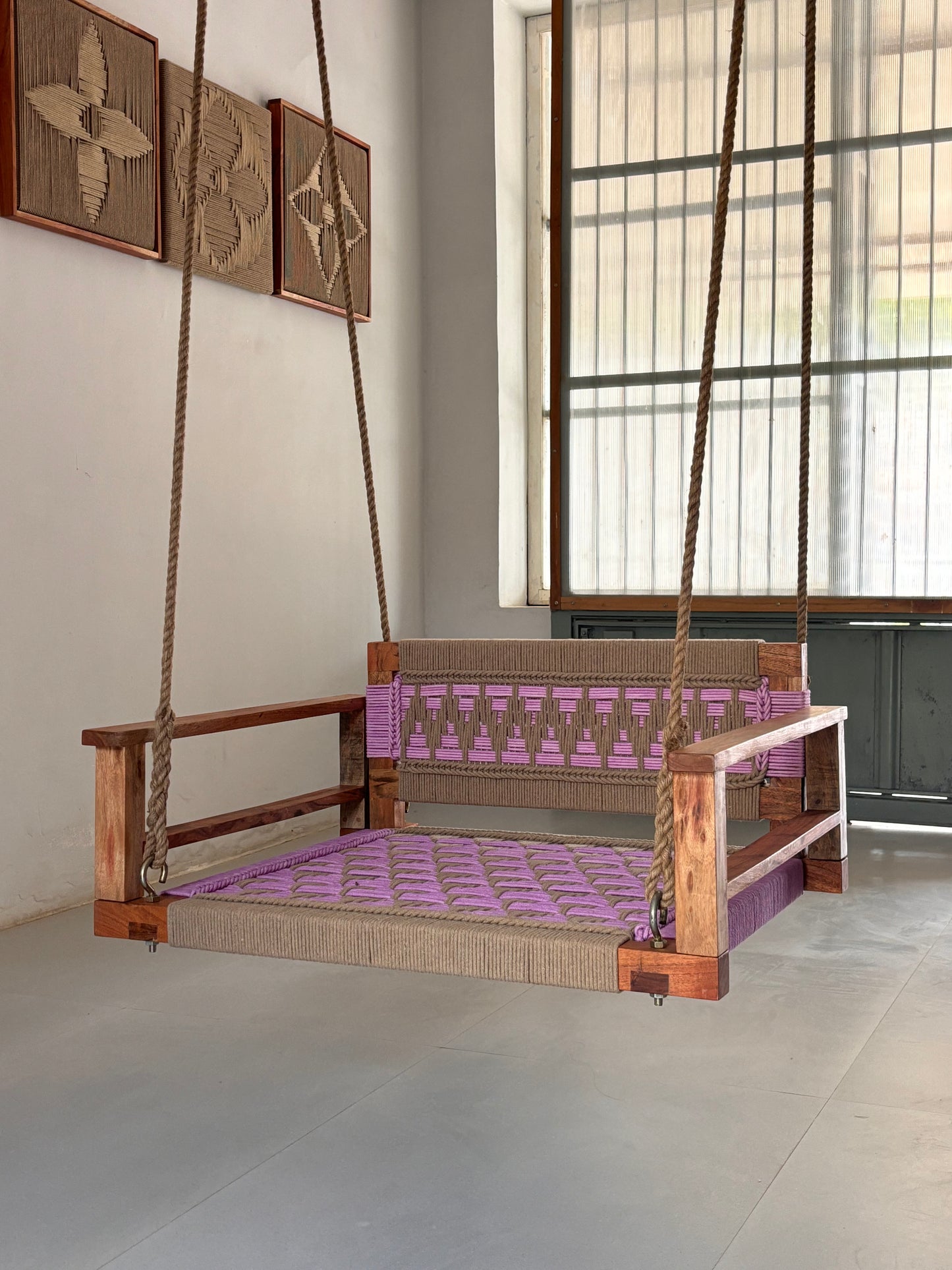 Single Seater Armrest Backrest Swing