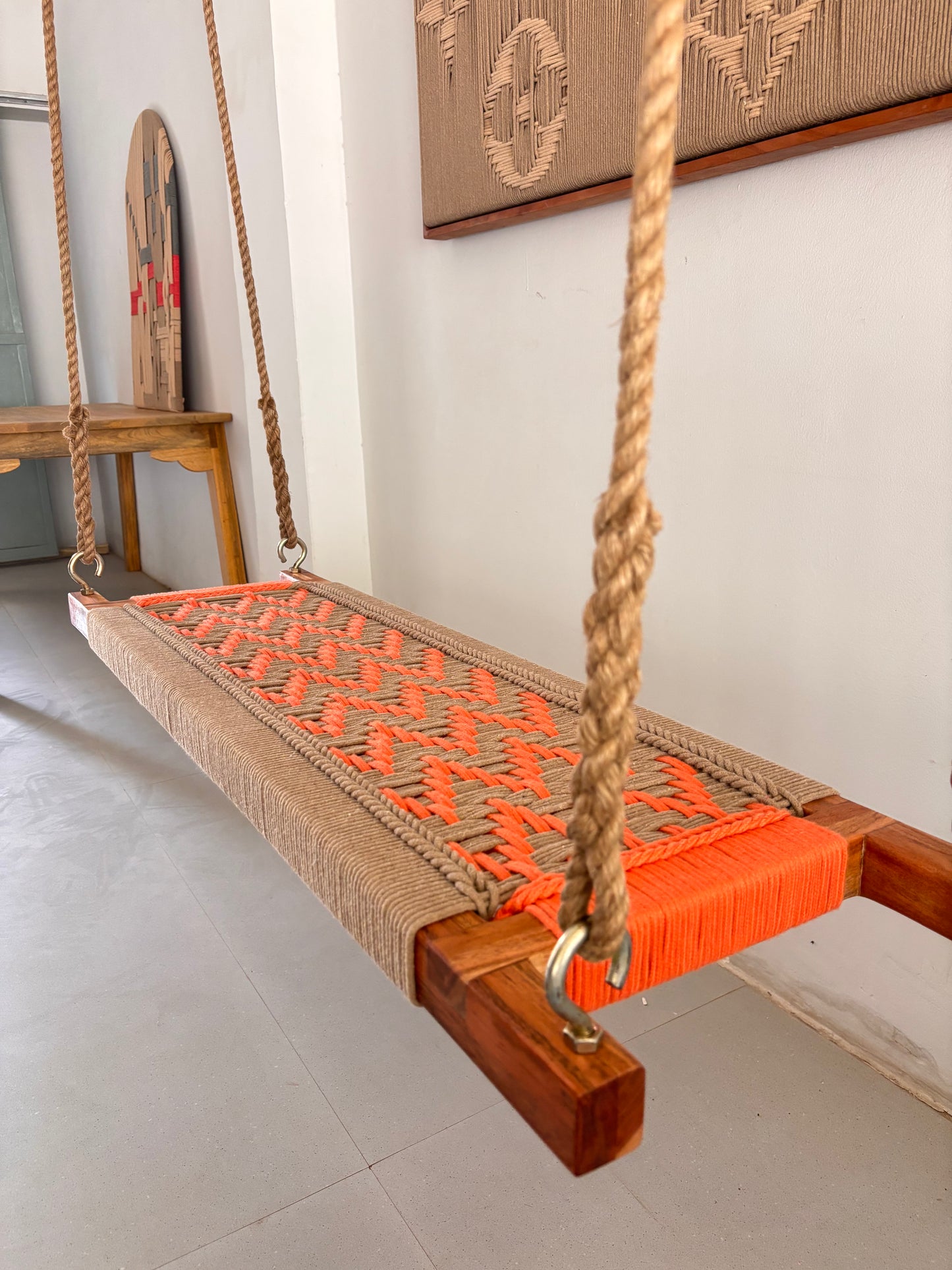 Hand Woven Adults and Kids Swing