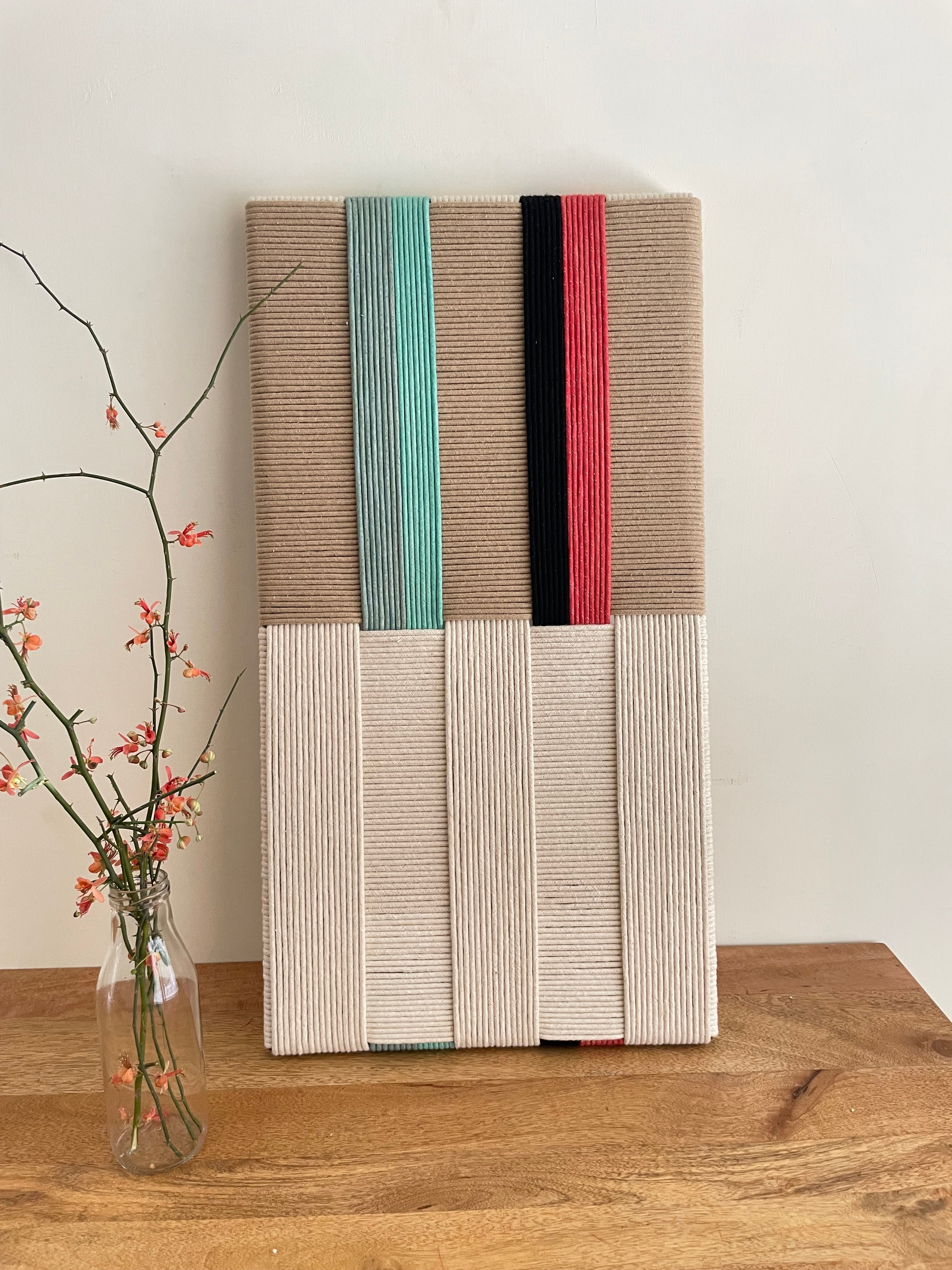 Hand Made Cotton Braided Rope Wall Art Malwale.in