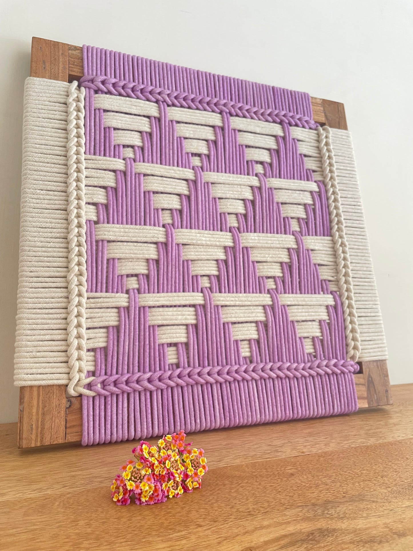 Cotton Rope Wall Art - 17 Inches