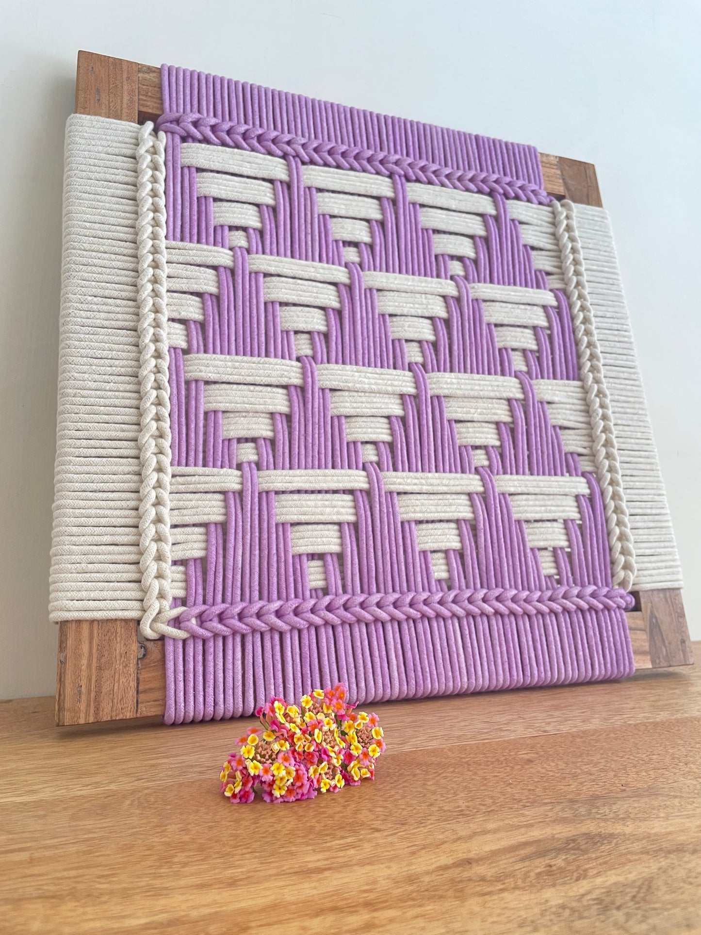 Cotton Rope Wall Art - 17 Inches
