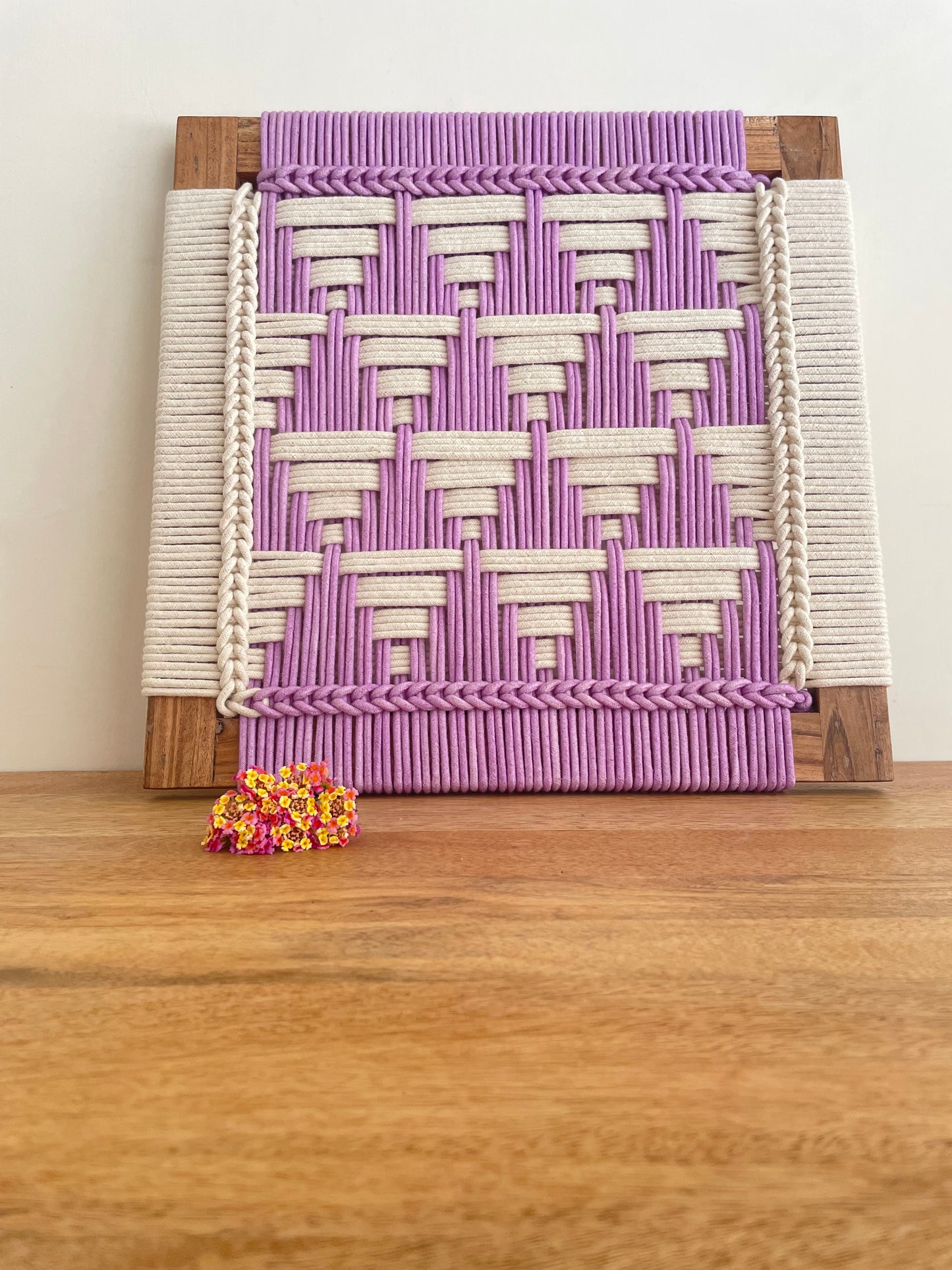 Cotton Rope Wall Art - 17 Inches