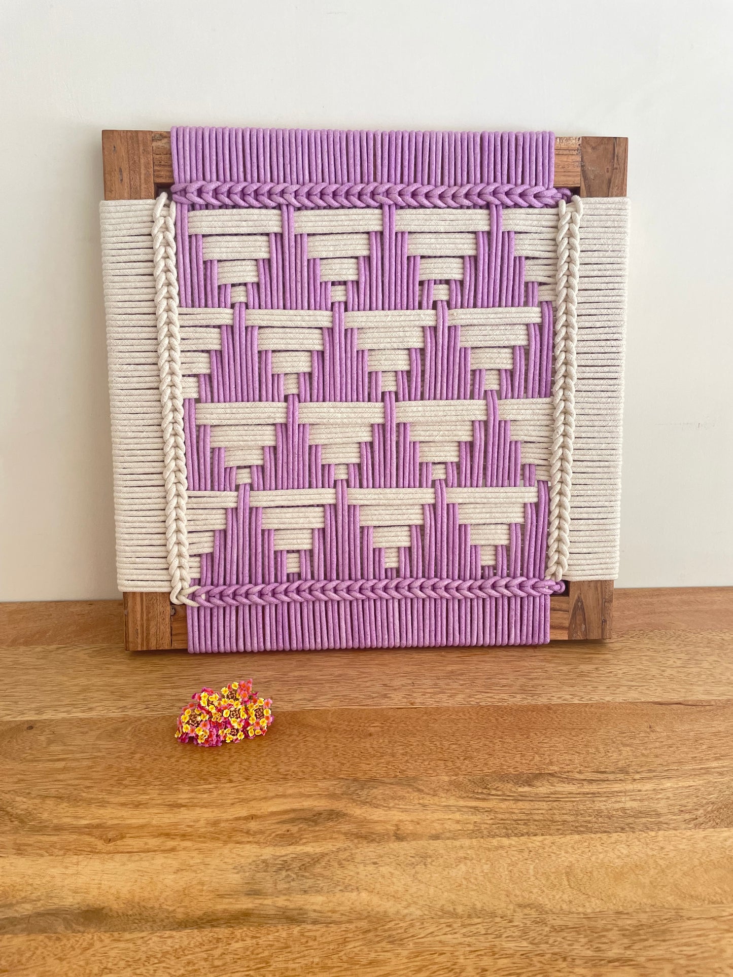 Cotton Rope Wall Art - 17 Inches