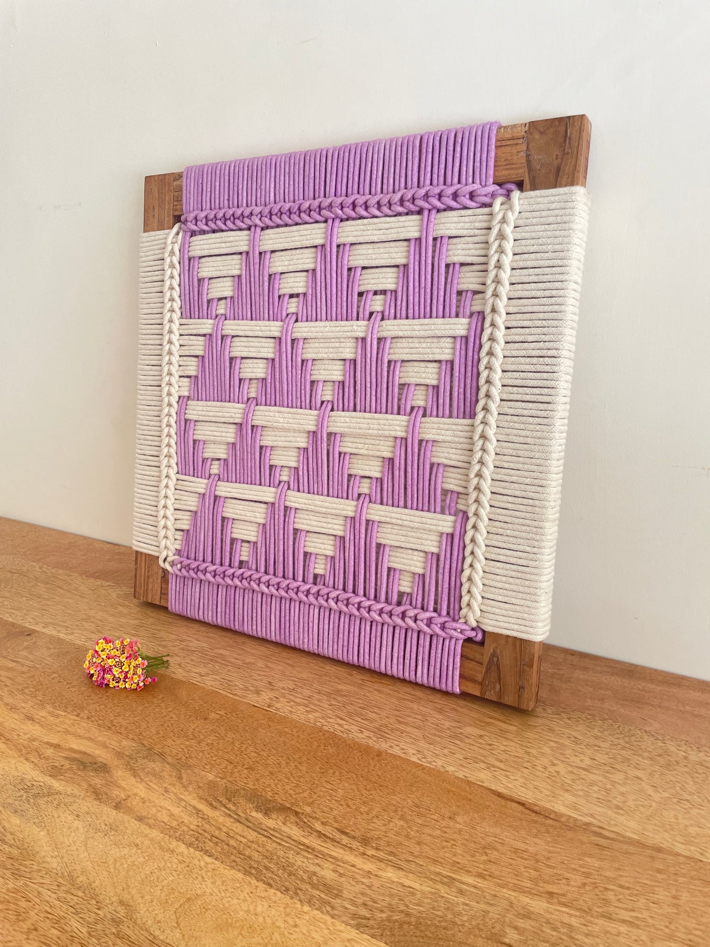Cotton Rope Wall Art - 17 Inches