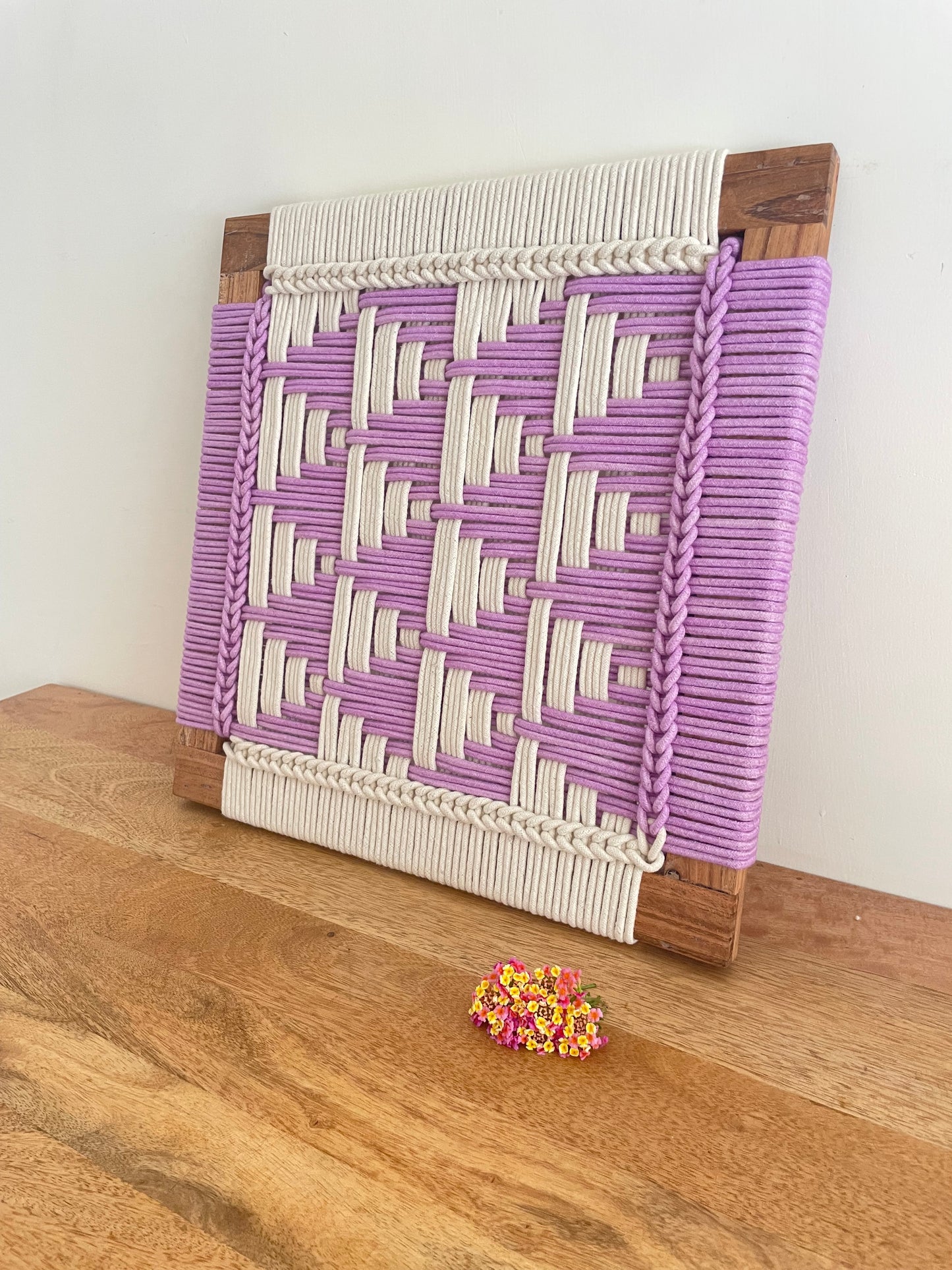 Cotton Rope Wall Art - 17 Inches