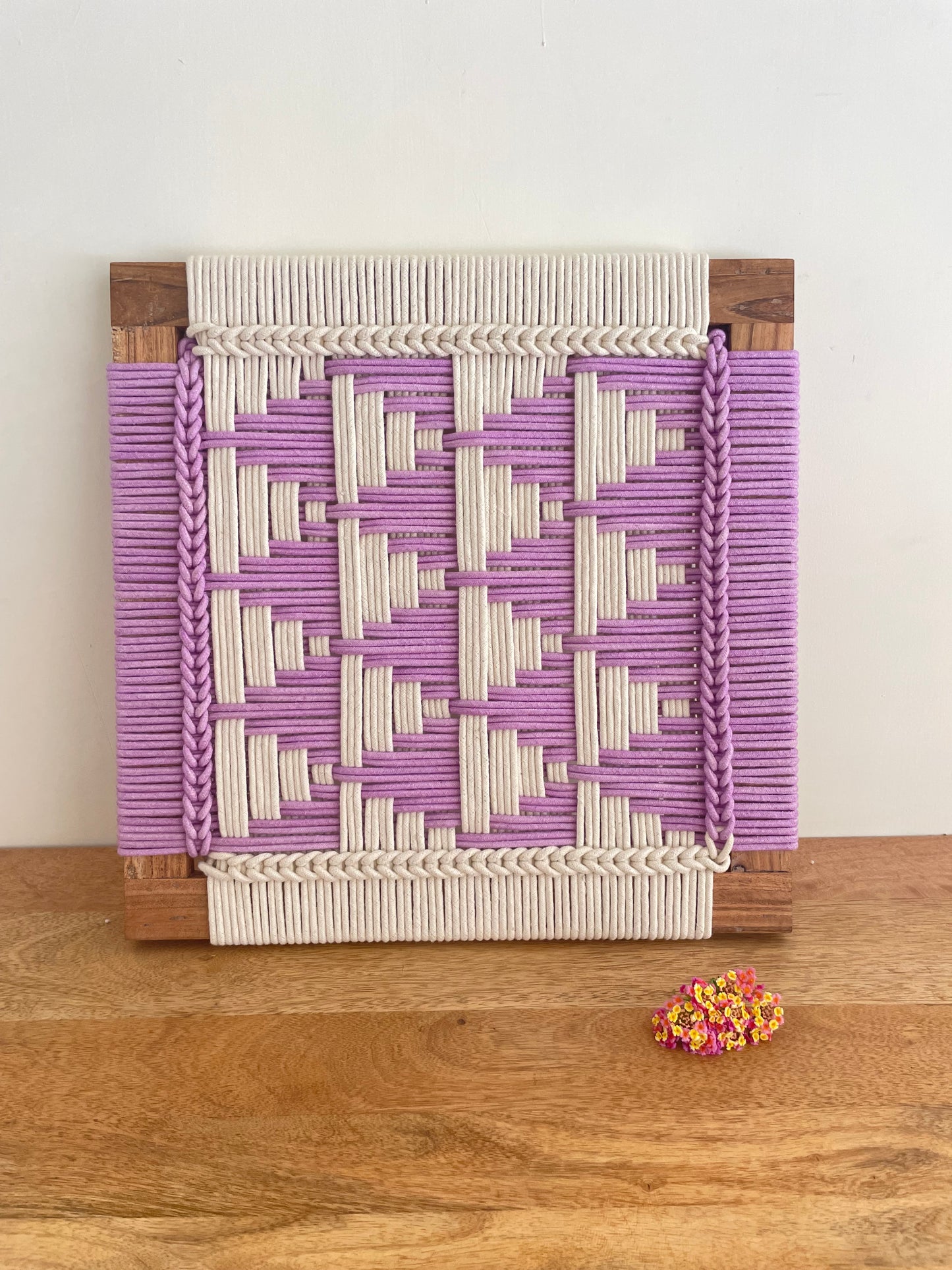 Cotton Rope Wall Art - 17 Inches