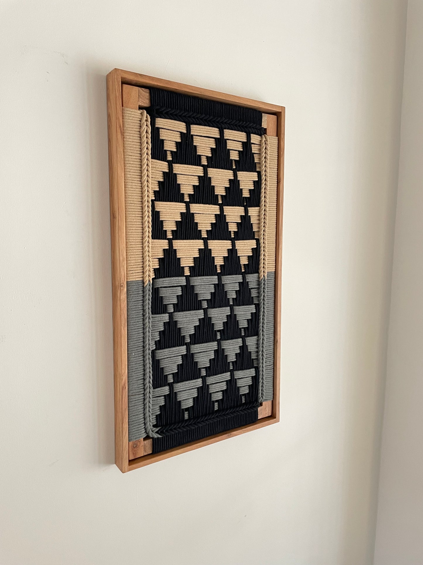 Framed Modern Woven Wall Art