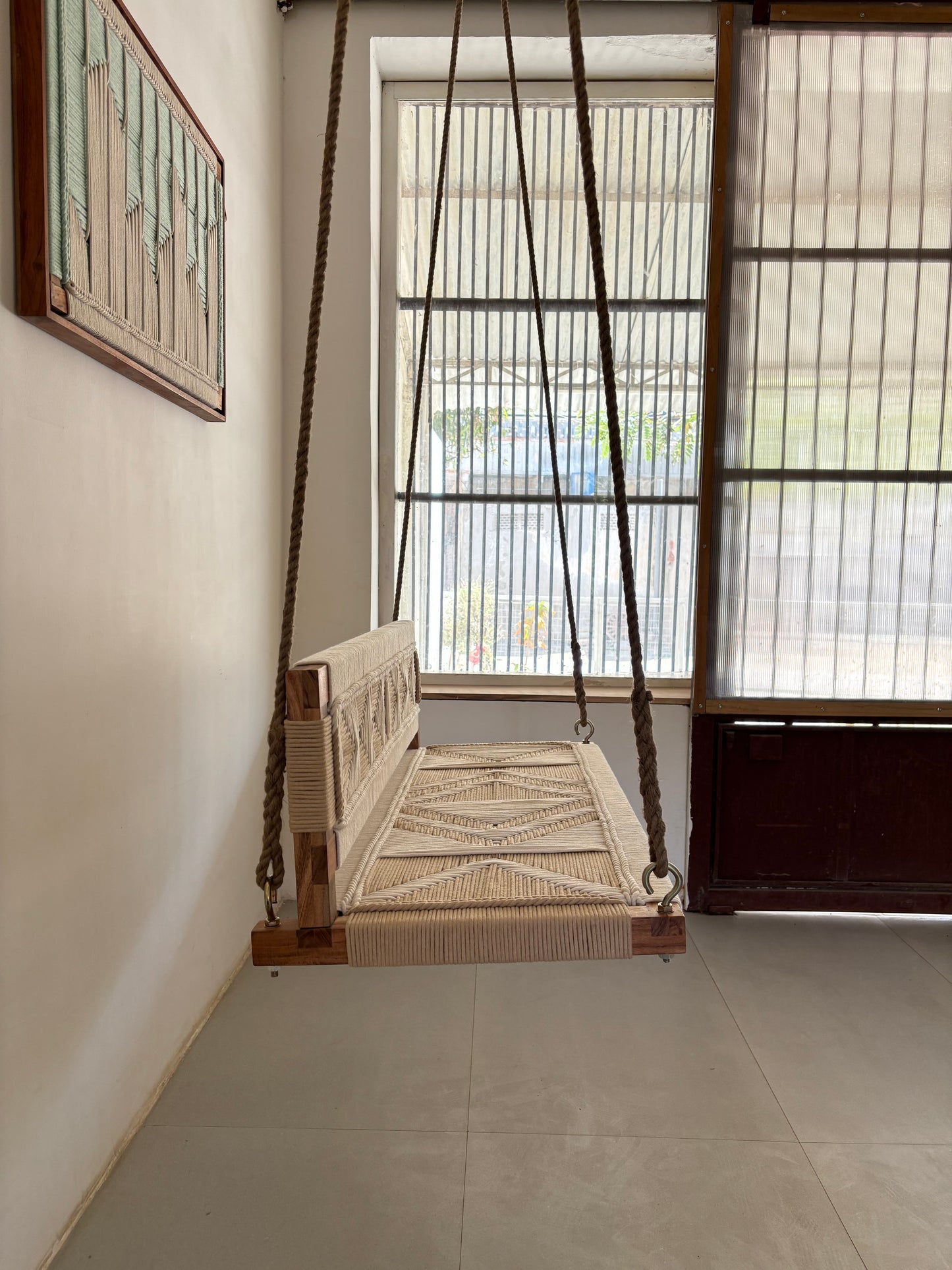 Custom Order Woven Swing with reversible Backrest - Anagha