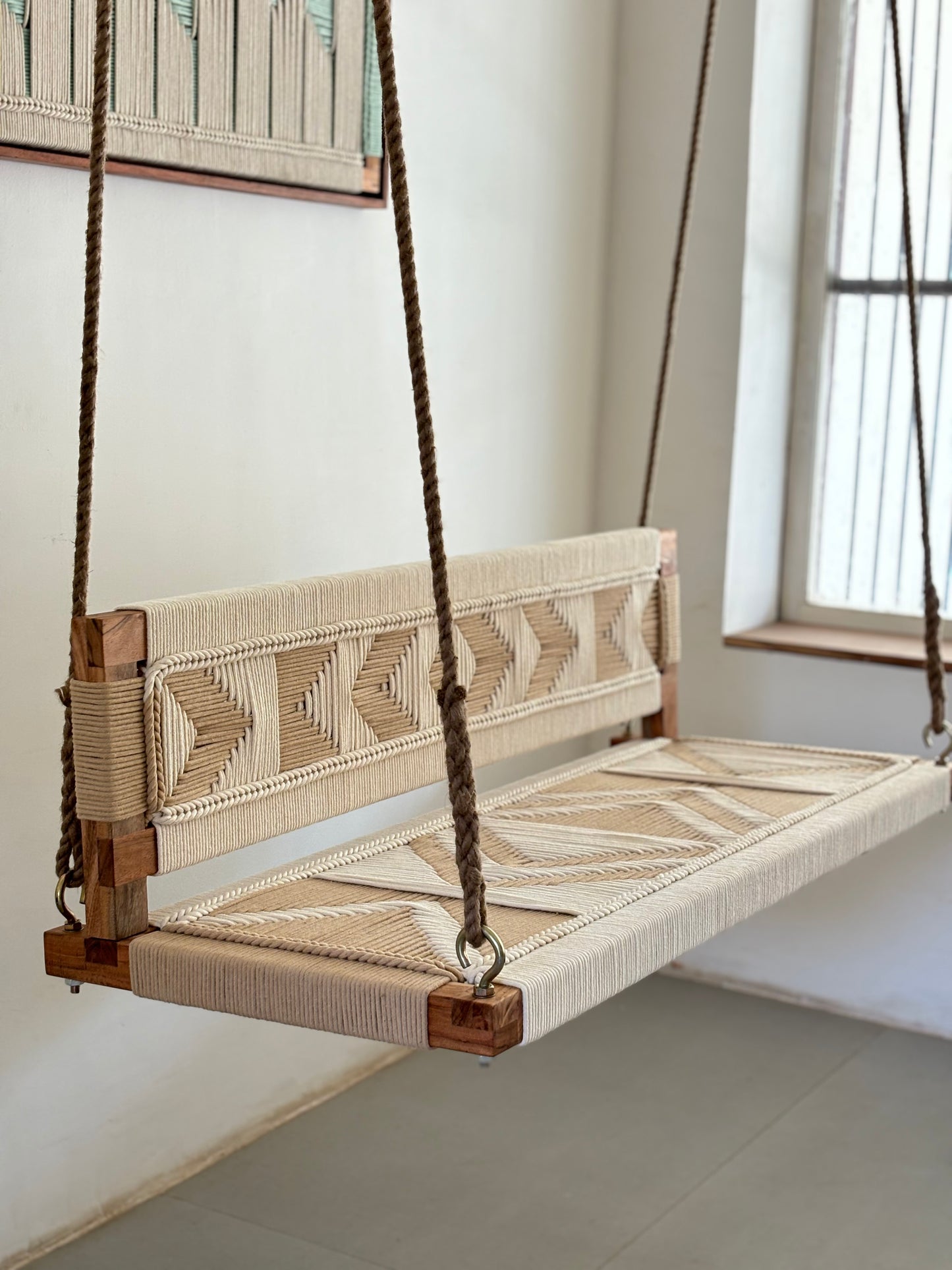 Custom Order Woven Swing with reversible Backrest - Anagha