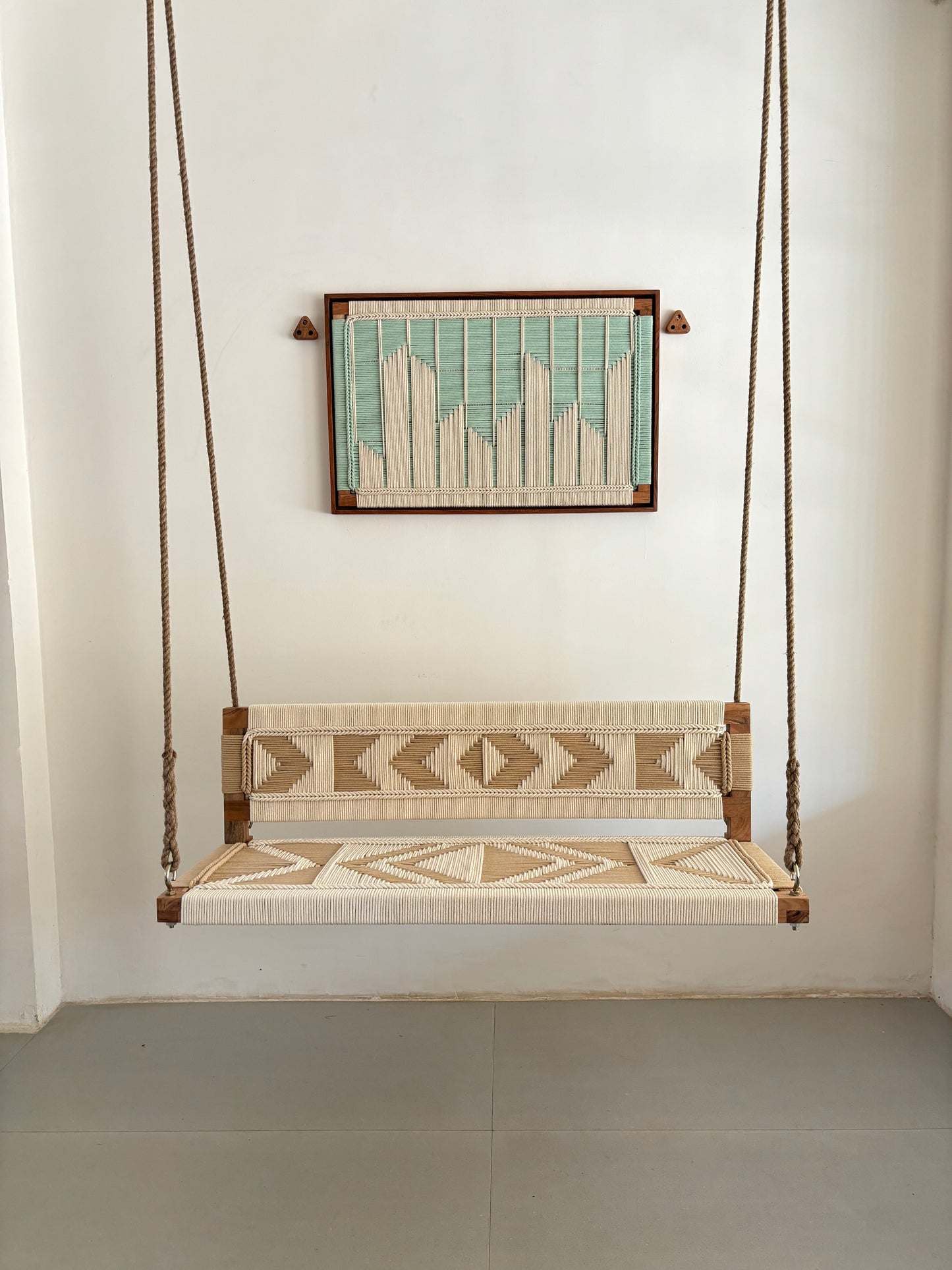 Custom Order Woven Swing with reversible Backrest - Anagha