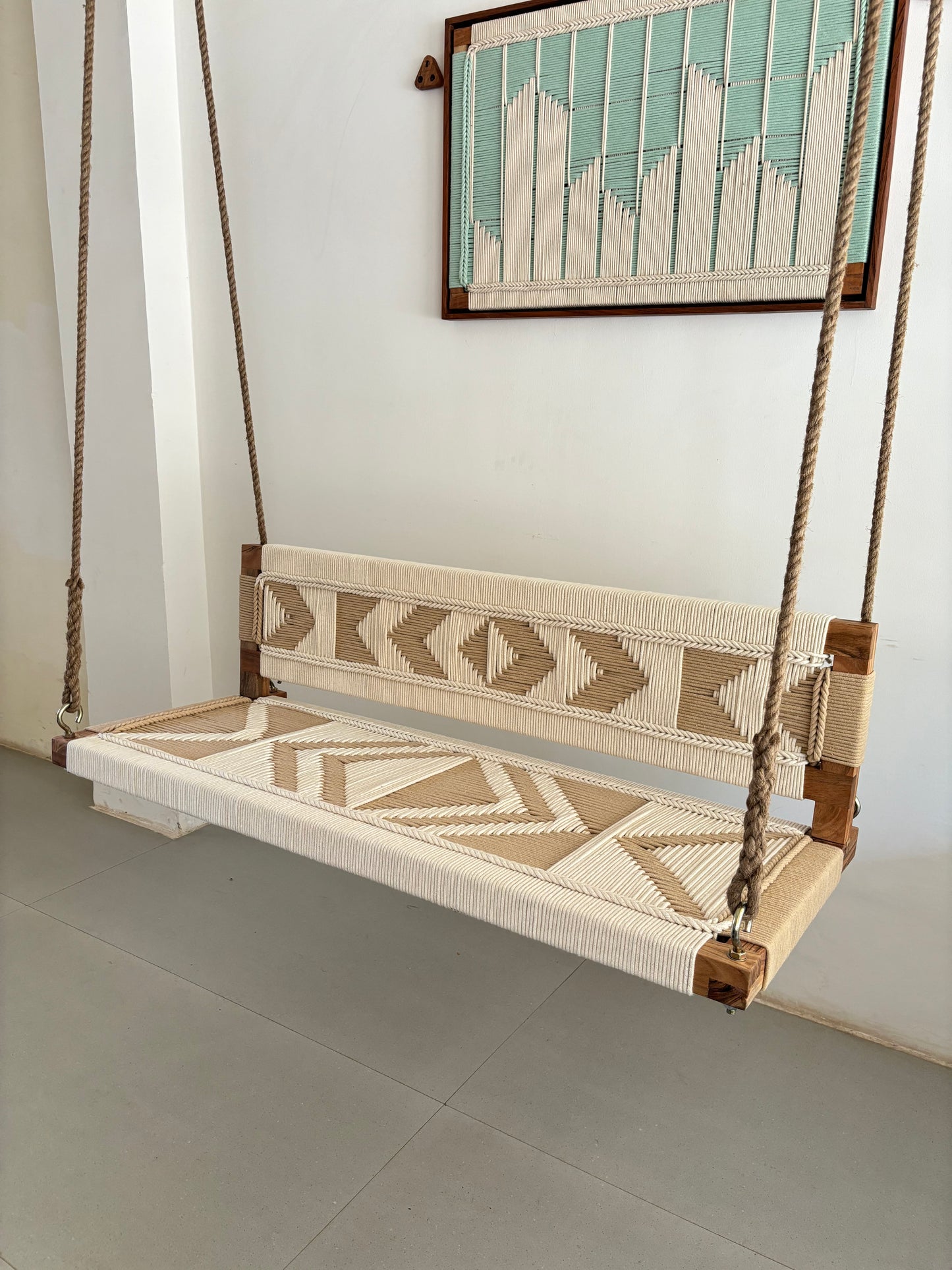 Custom Order Woven Swing with reversible Backrest - Anagha