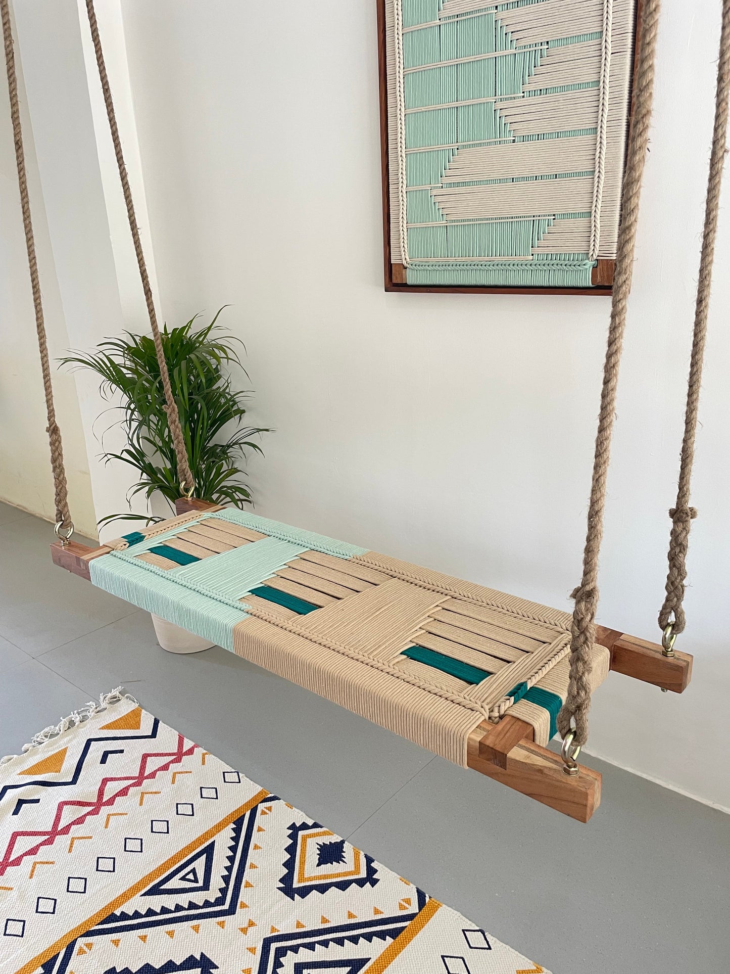 Hand Woven Adults and Kids Swing