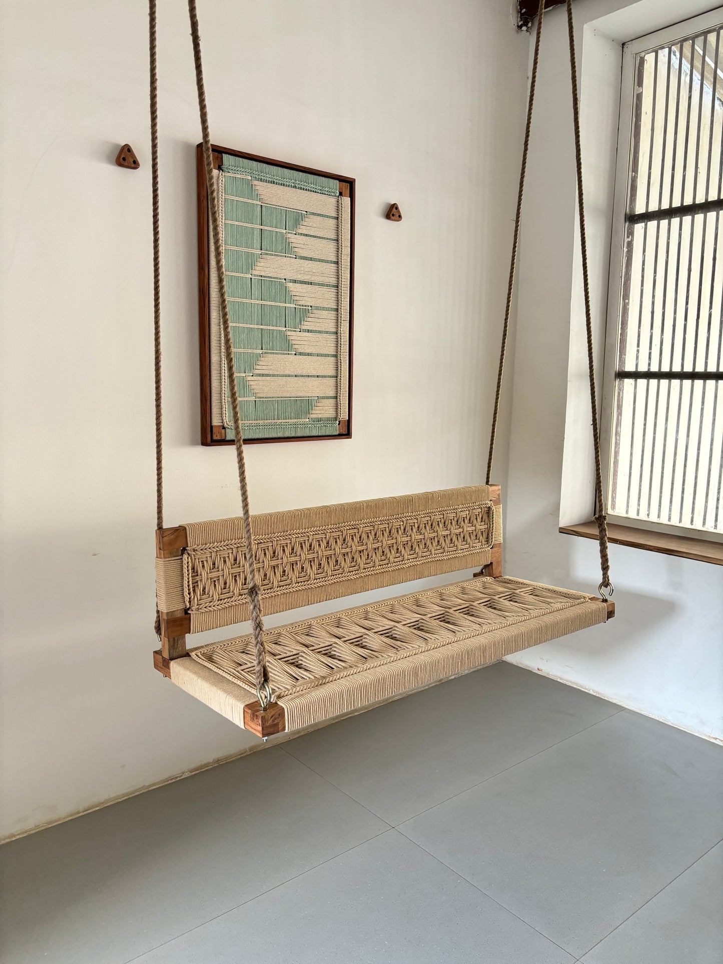 Woven Swing with Backrest Custom Order - Bharadwaj B