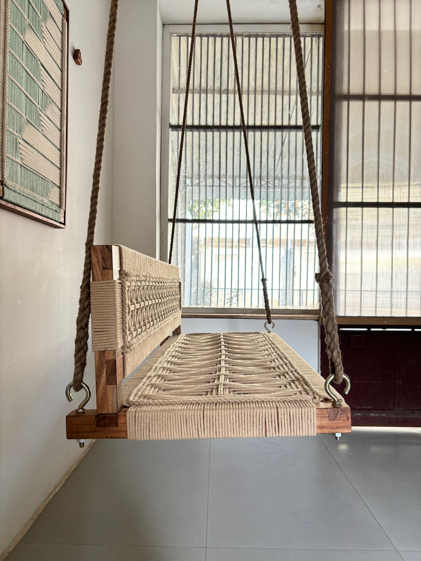 Woven Swing with Backrest Custom Order - Bharadwaj B