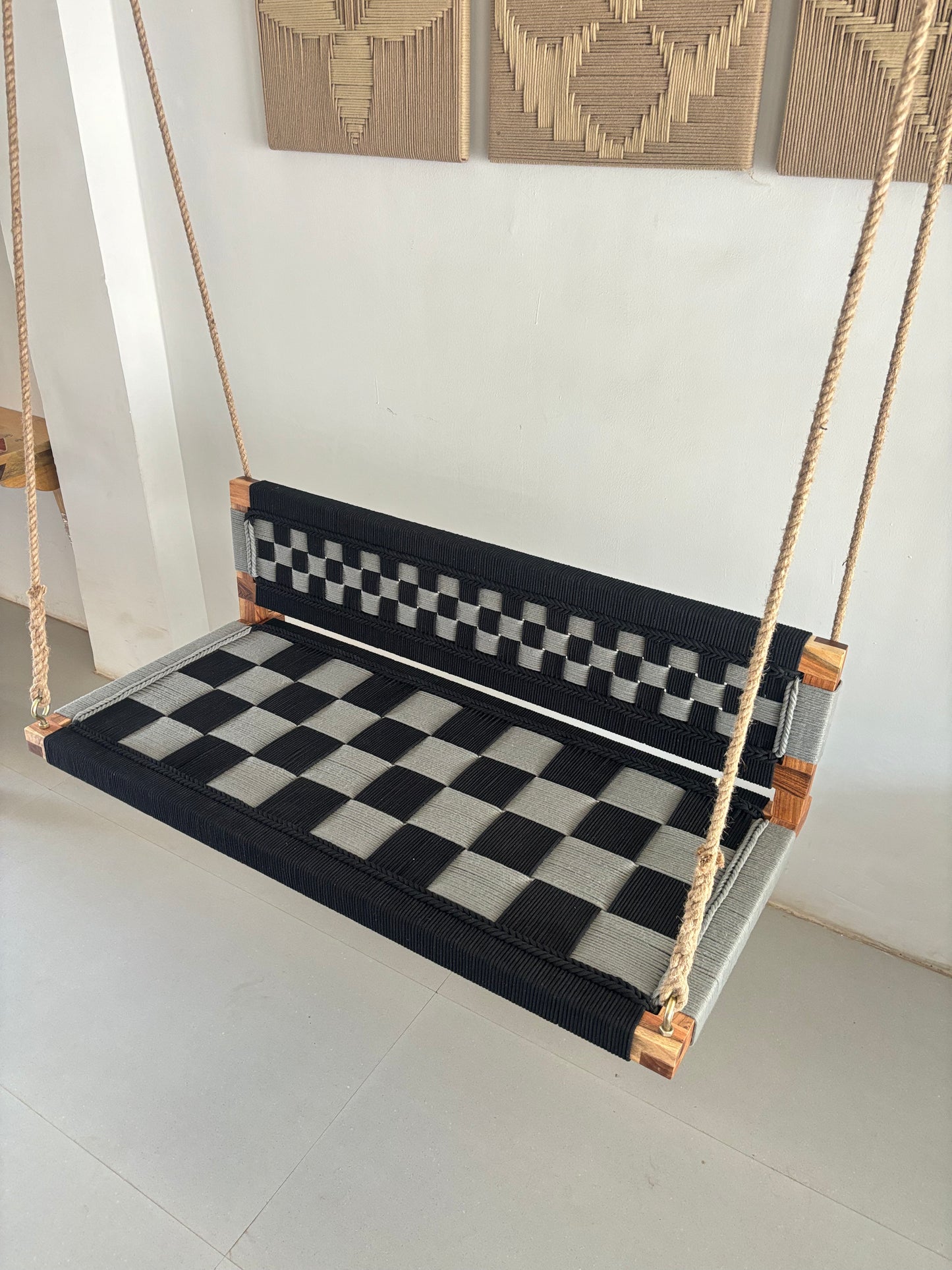 Woven Swing with Backrest