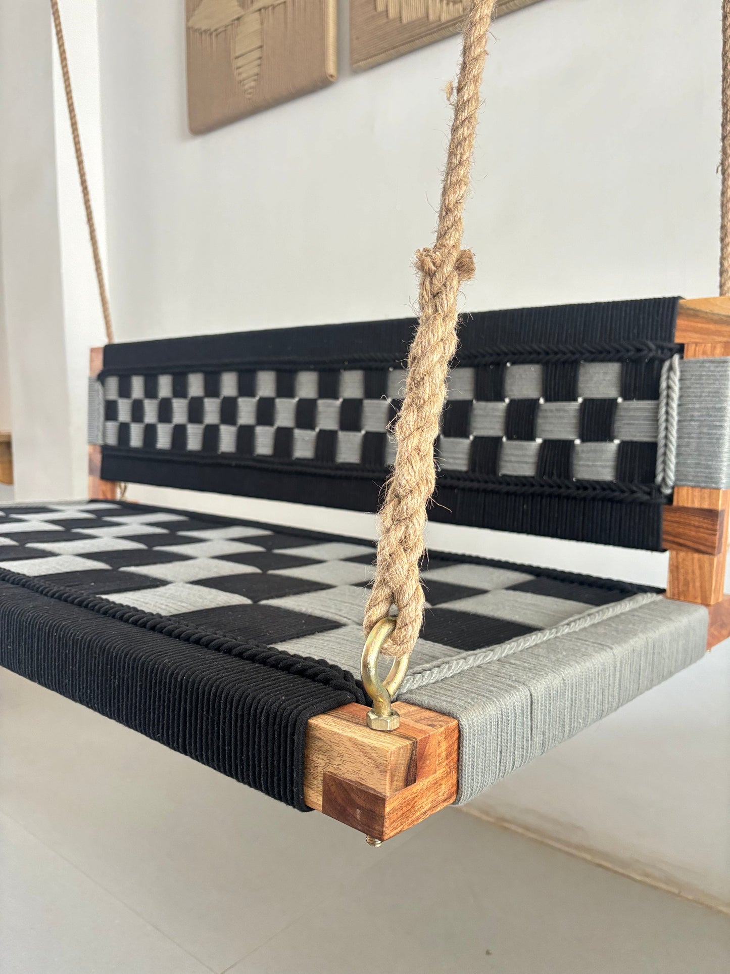 Woven Swing with Backrest