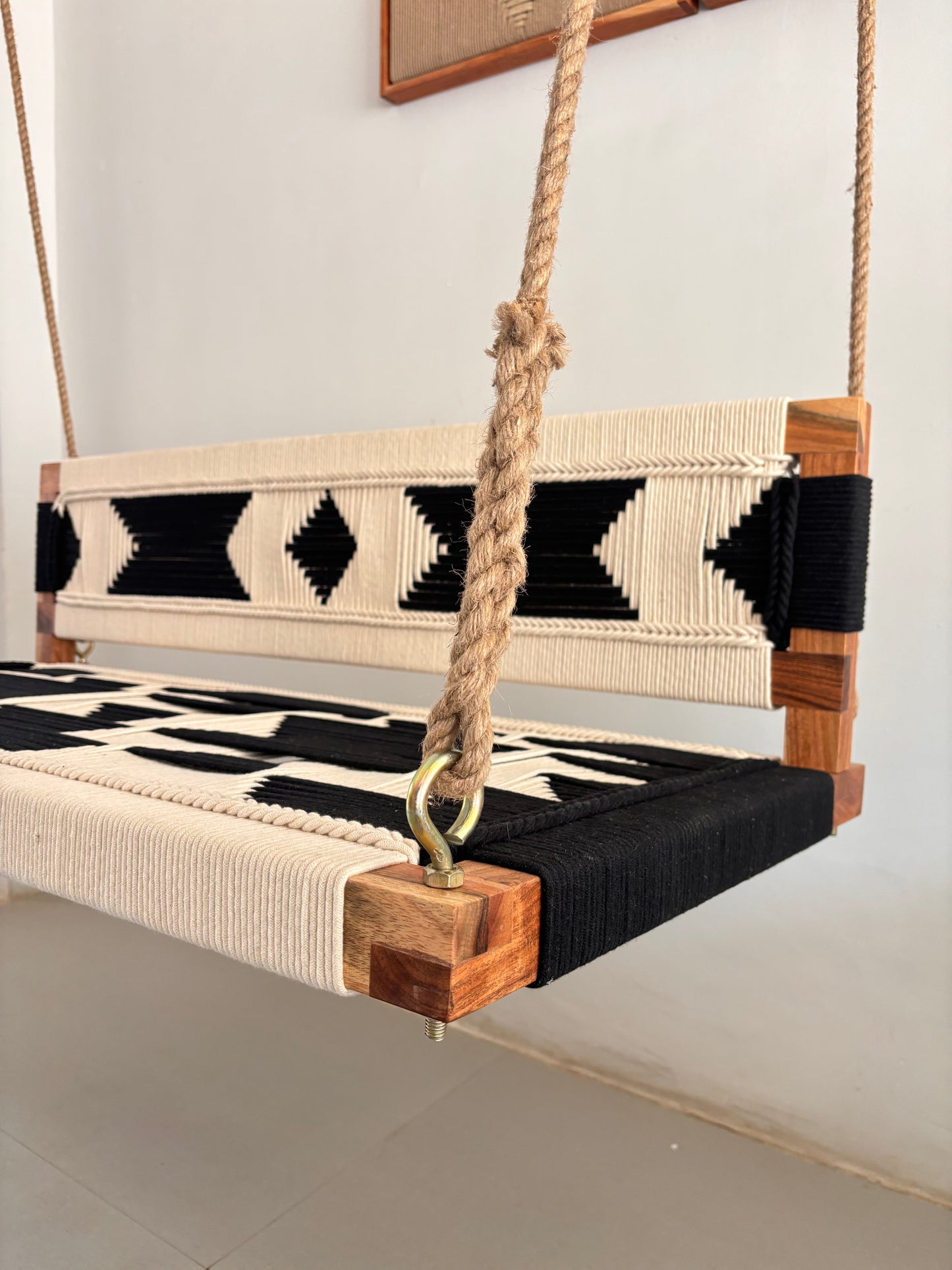 Woven Swing with Backrest