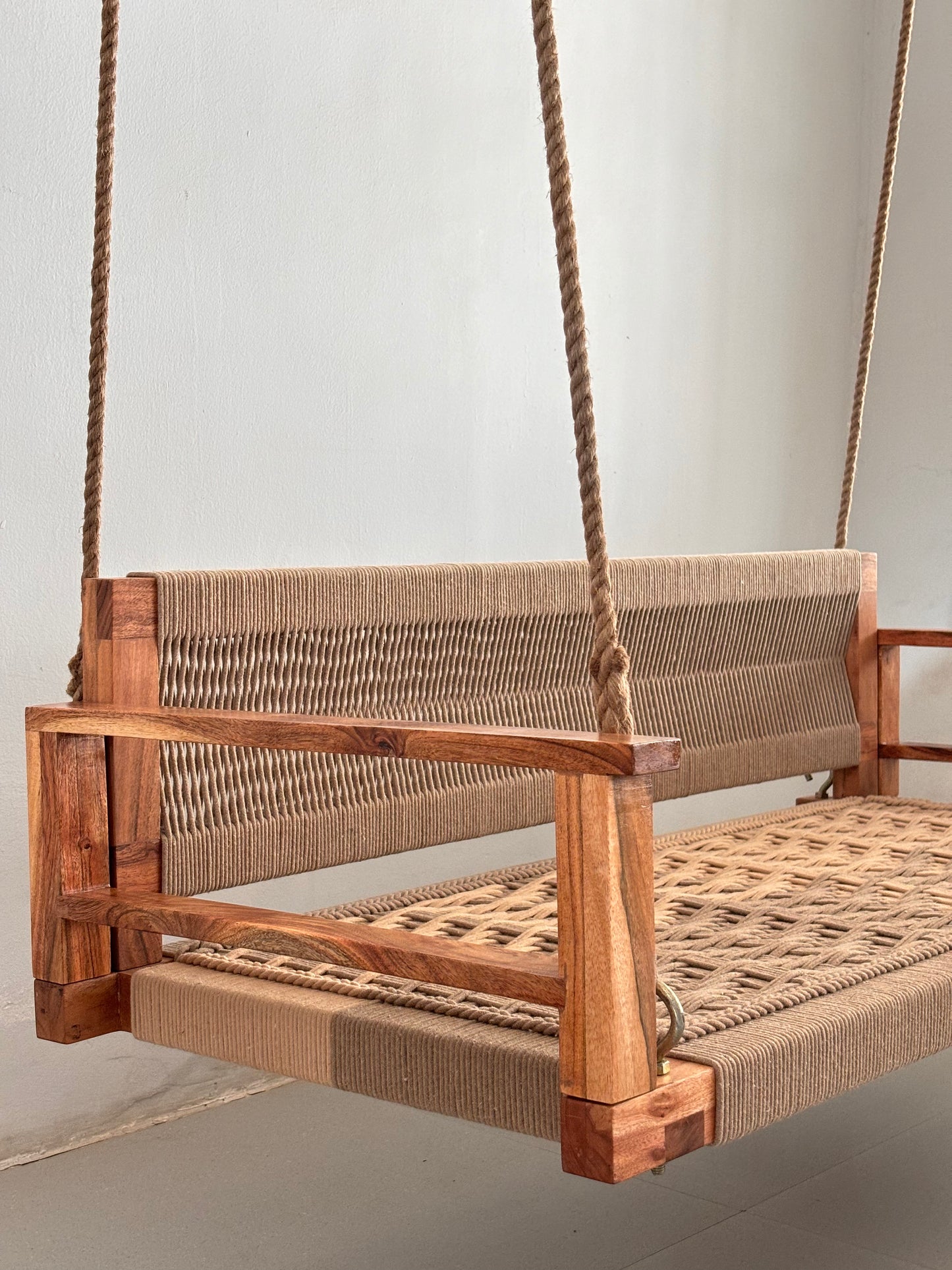 Armrest Backrest Woven Swing
