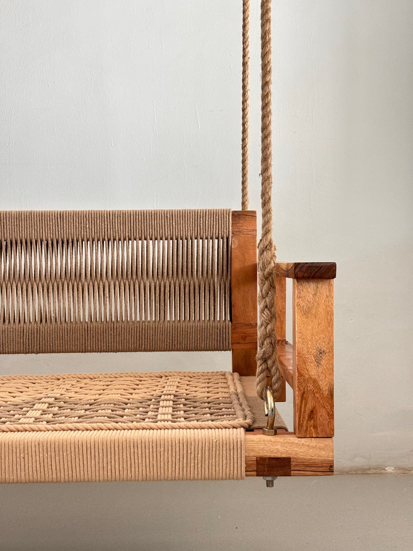 Armrest Backrest Woven Swing