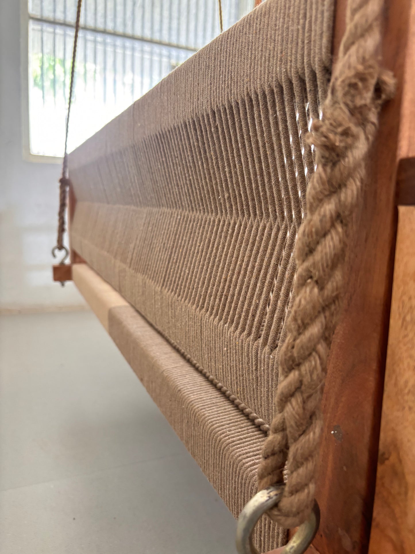 Armrest Backrest Woven Swing