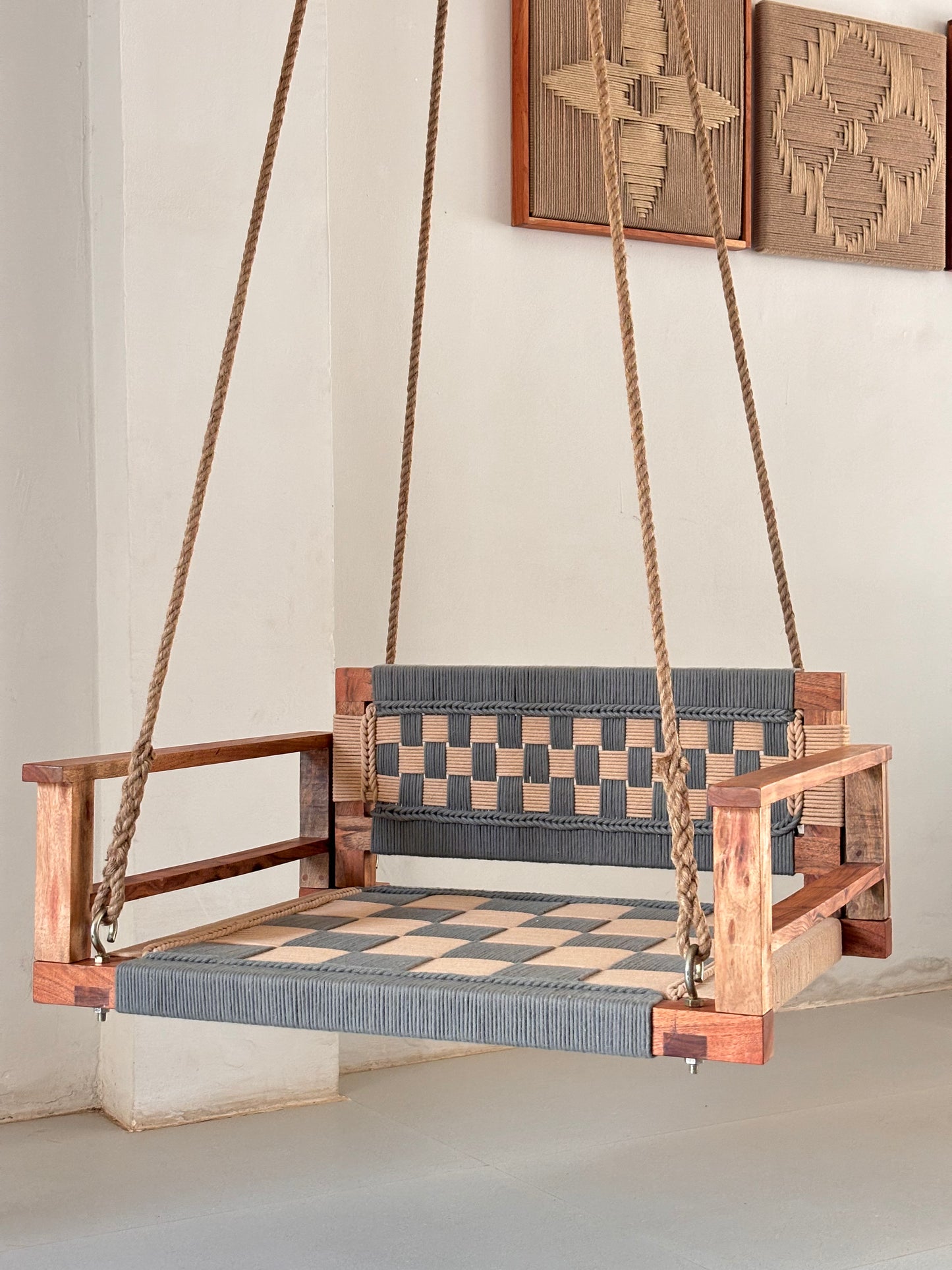 One Seater Armrest Backrest Swing