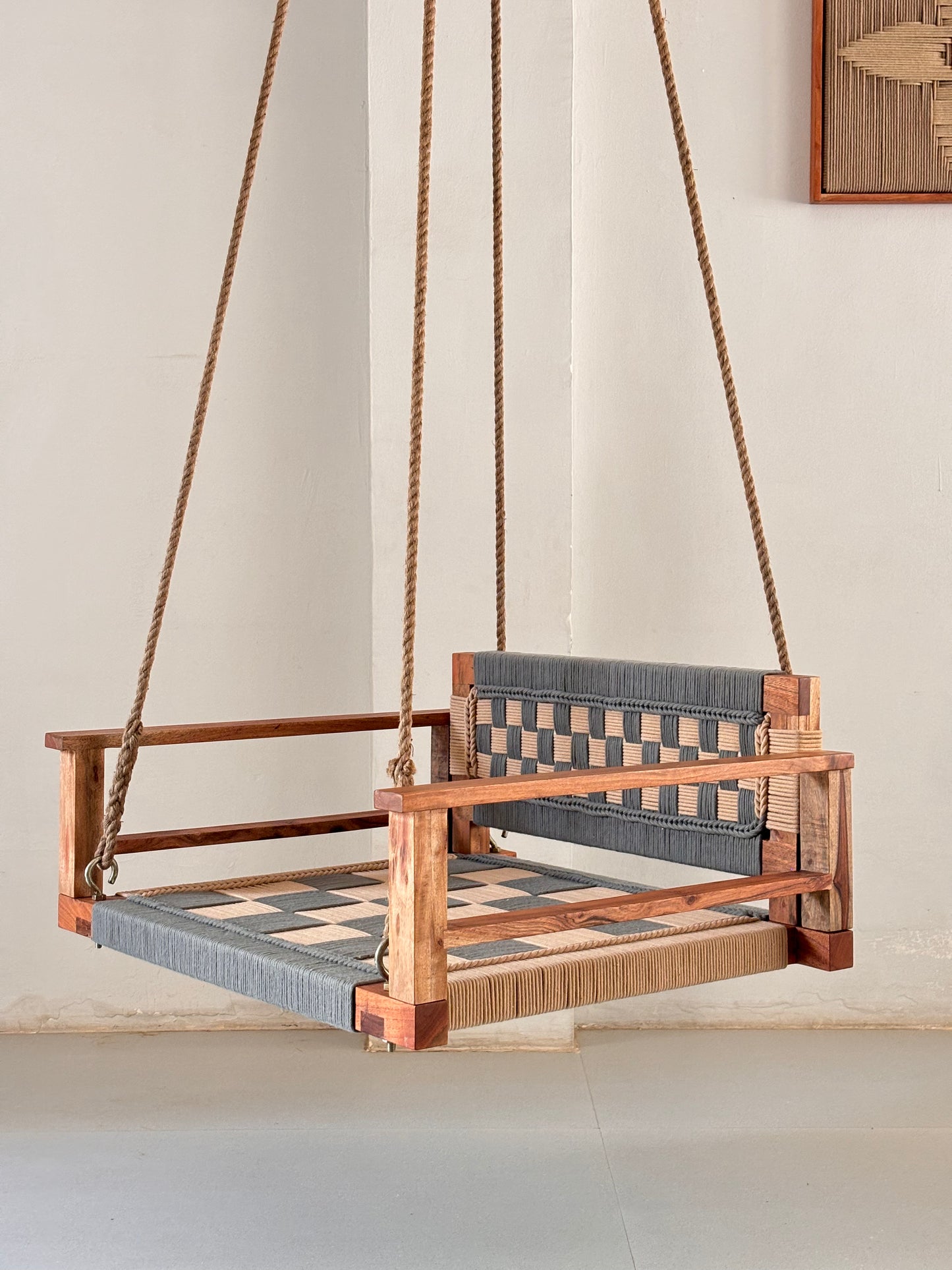 One Seater Armrest Backrest Swing