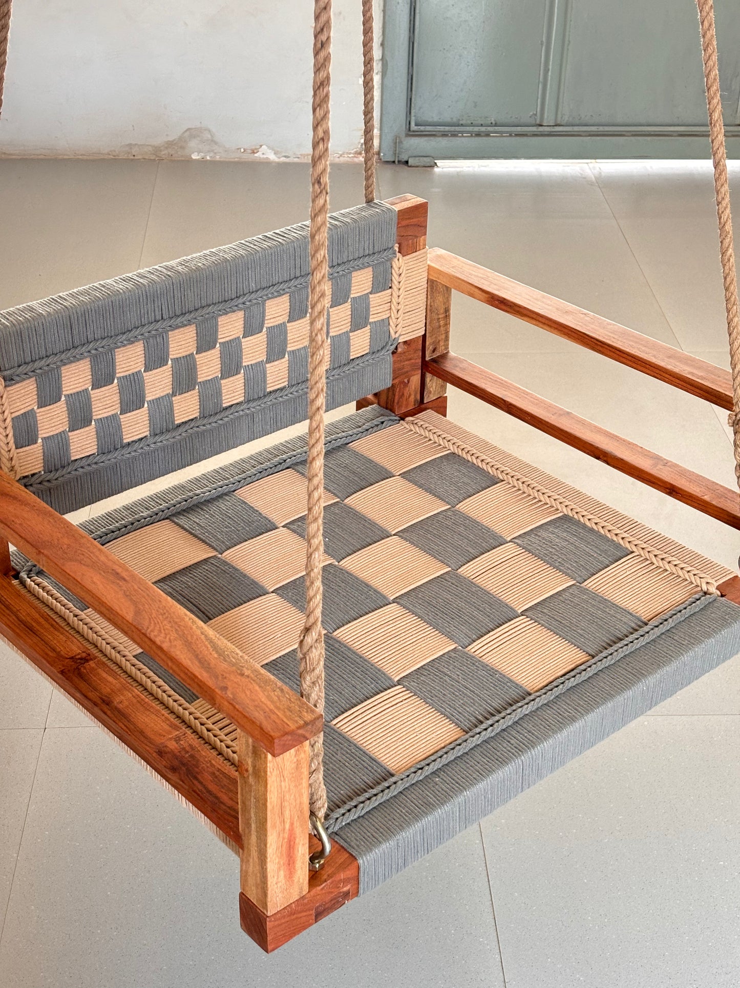 One Seater Armrest Backrest Swing