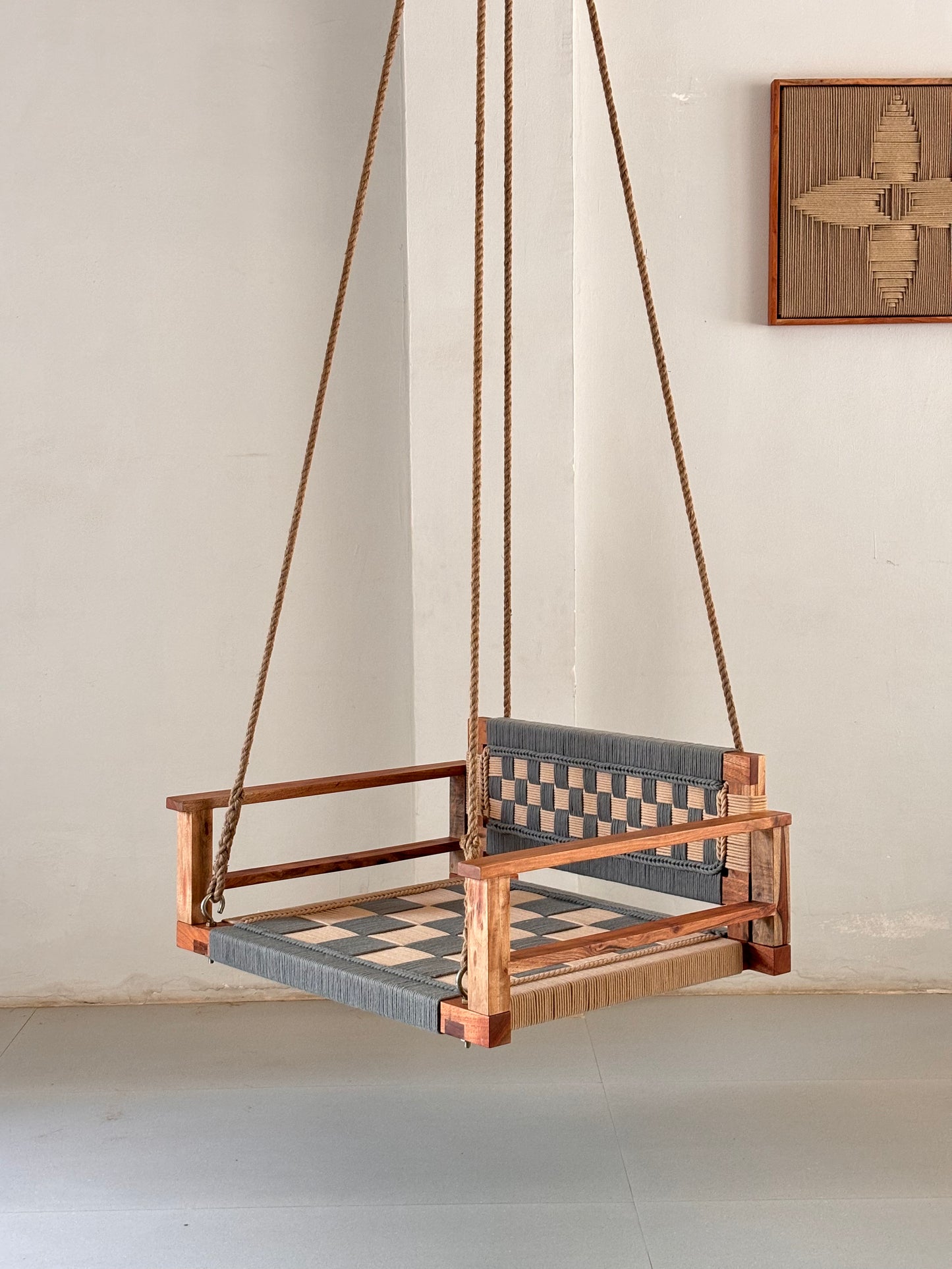 One Seater Armrest Backrest Swing