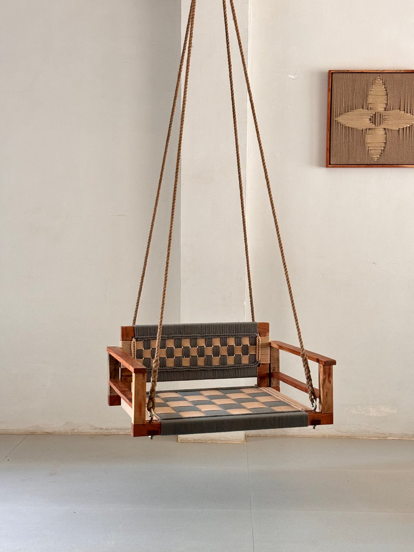 One Seater Armrest Backrest Swing
