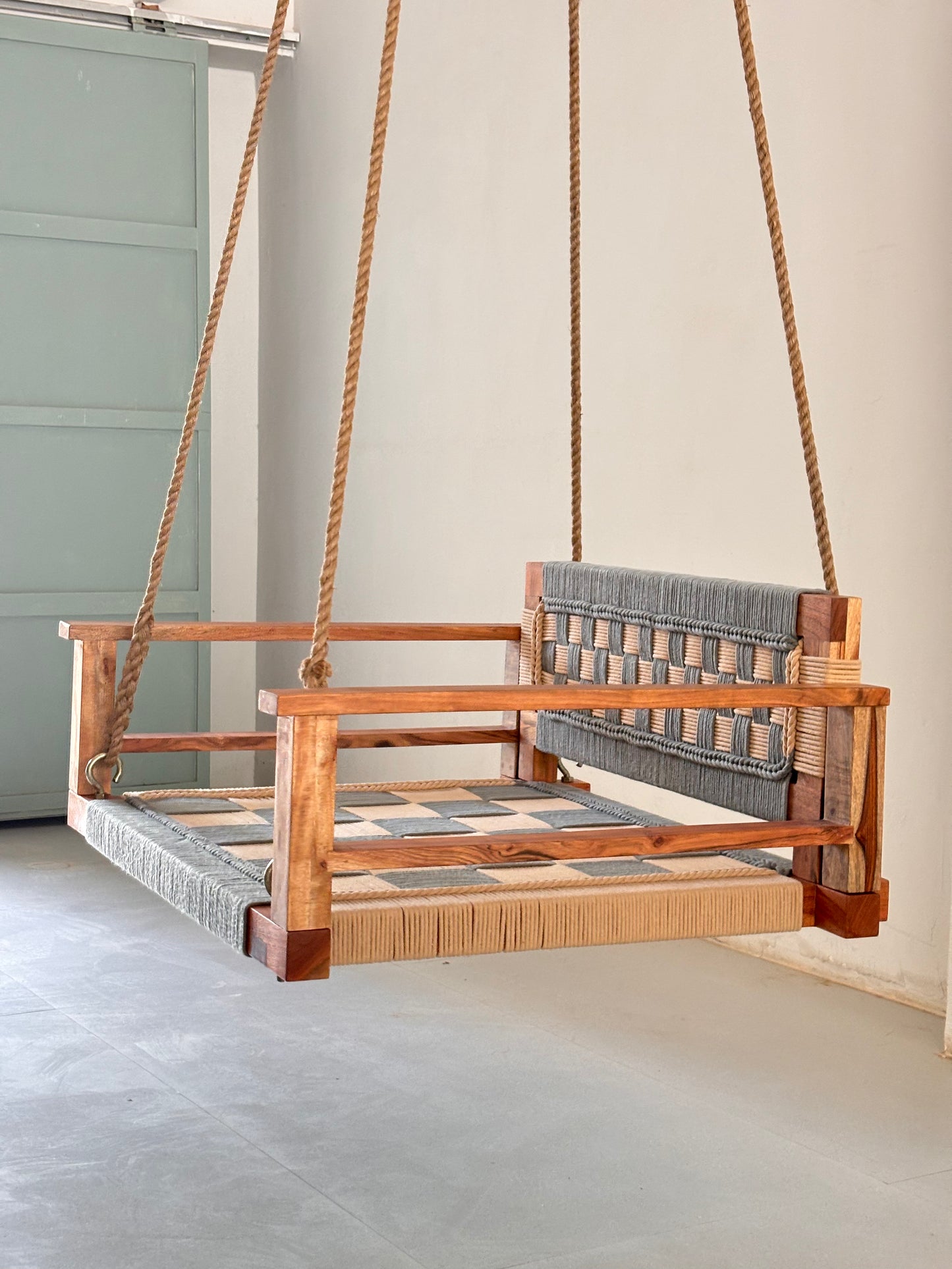 One Seater Armrest Backrest Swing