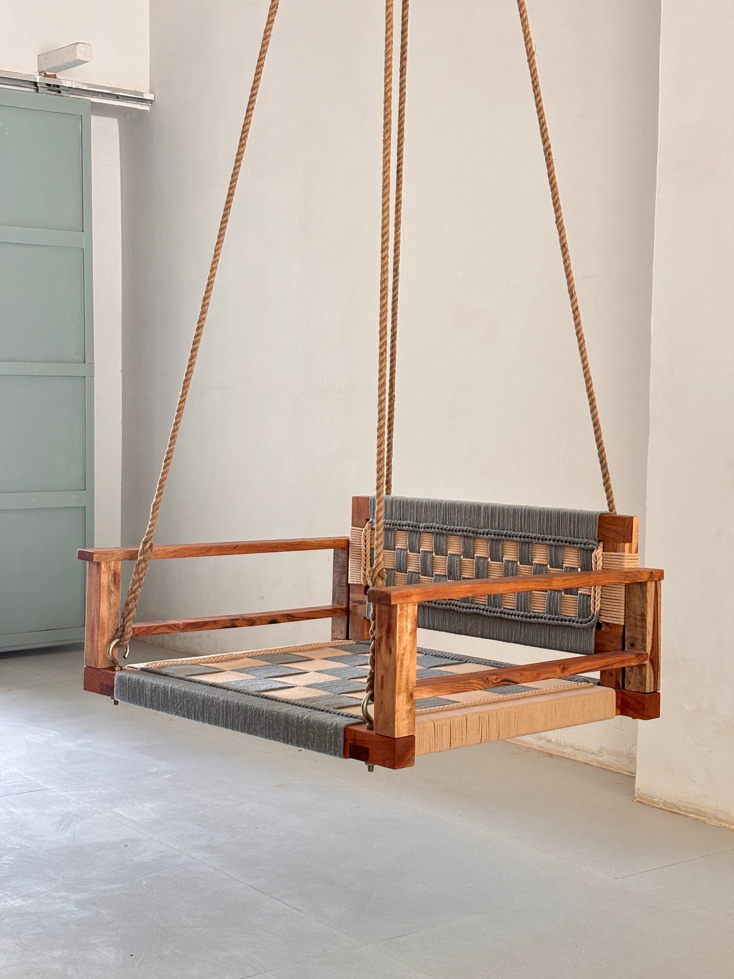 One Seater Armrest Backrest Swing