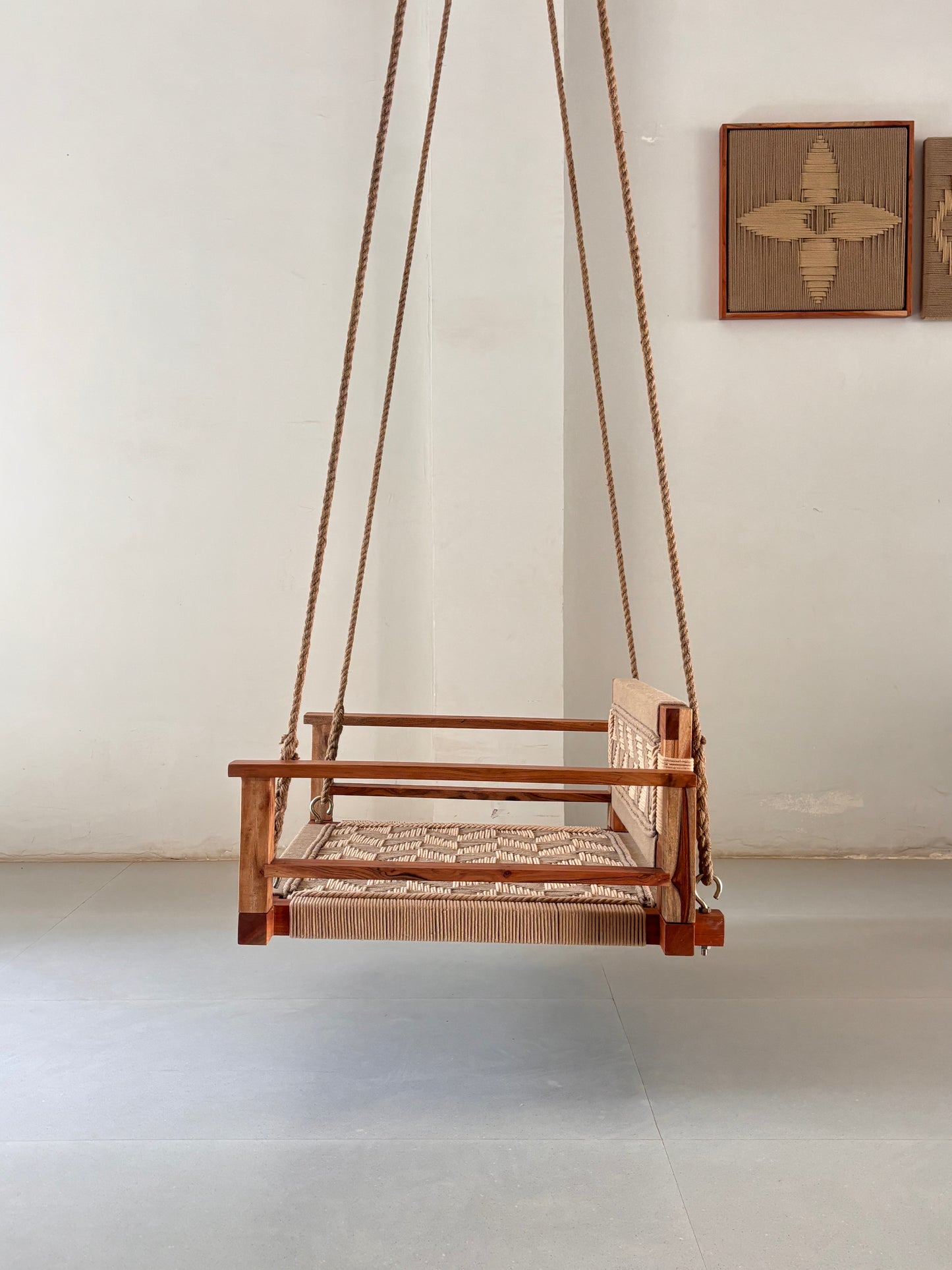 Single Seater Armrest Backrest Swing