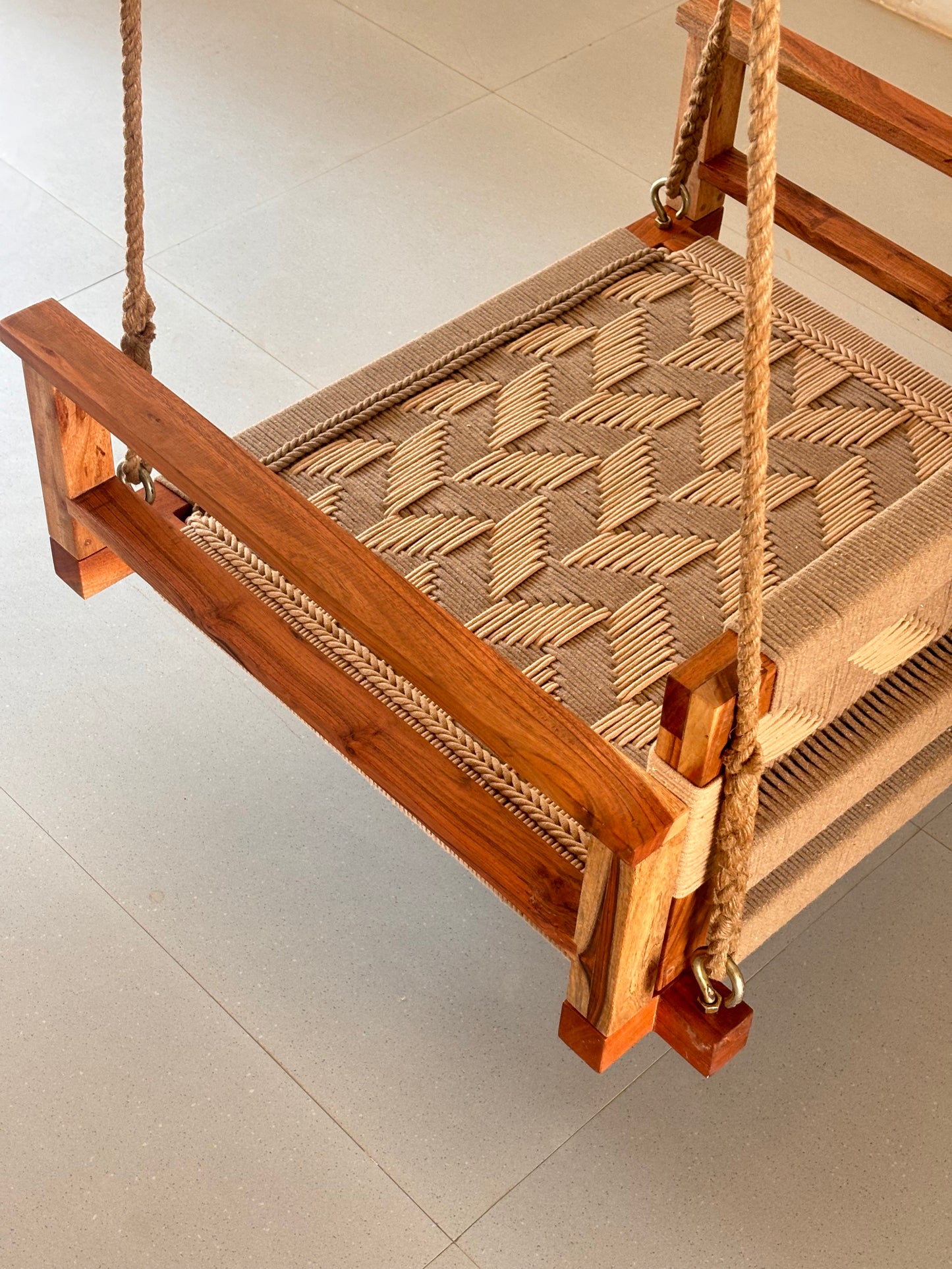 Single Seater Armrest Backrest Swing