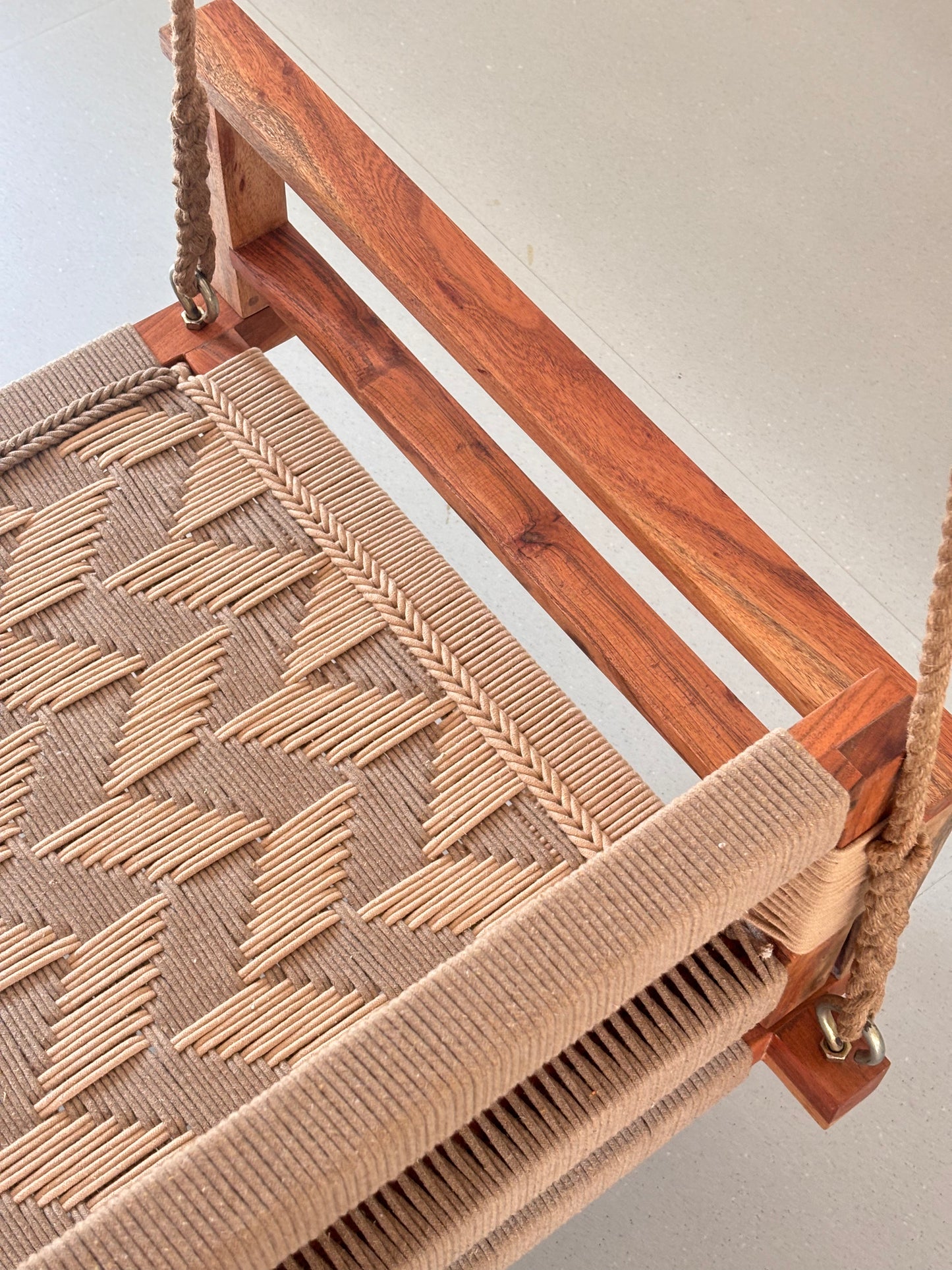 Single Seater Armrest Backrest Swing