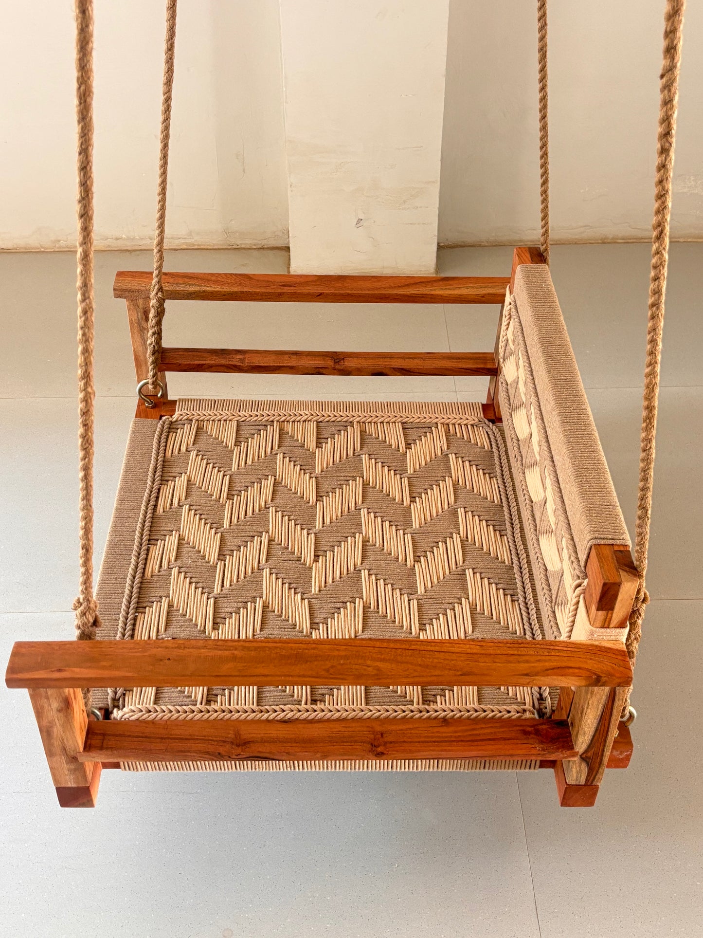 Single Seater Armrest Backrest Swing